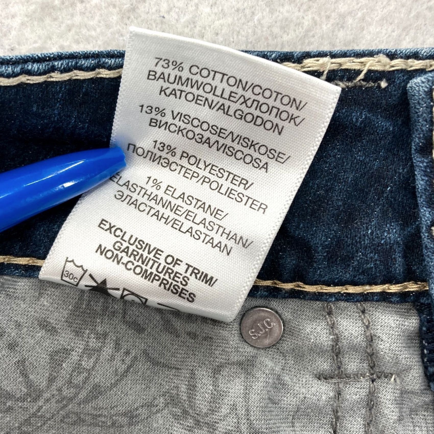 Silver Jeans Co. Silver Jeans Suki Slim Boot Women's 26x28 Dark Wash Blue Stretch Denim Bootcut Jeans Size 26" / US 2 / IT 38 - 6 Thumbnail