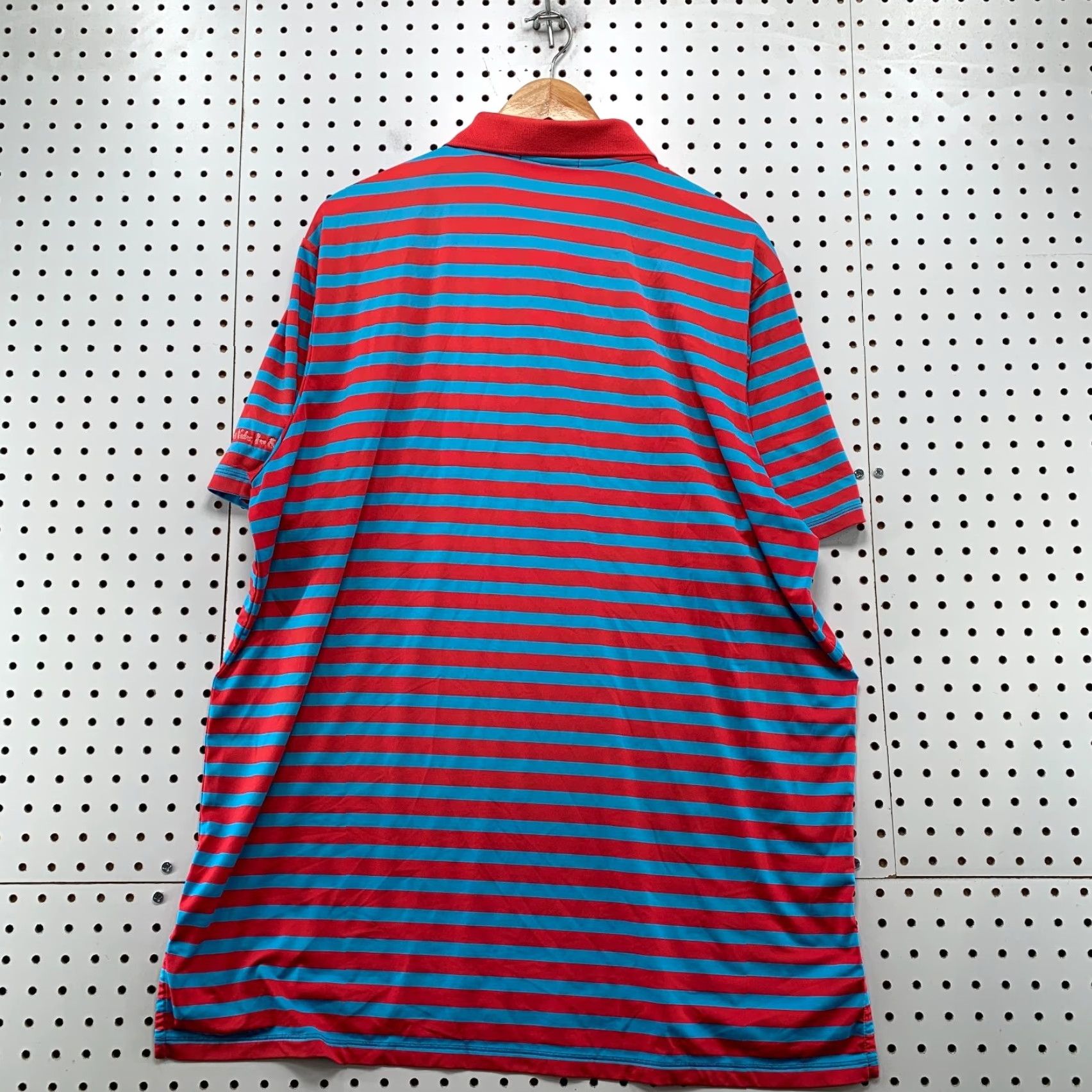 RLX Ralph Lauren RLX Ralph Lauren Polo Shirt Mens XL Blue Striped Golf Performance Wicking Polo Size US XL / EU 56 / 4 - 2 Thumbnail