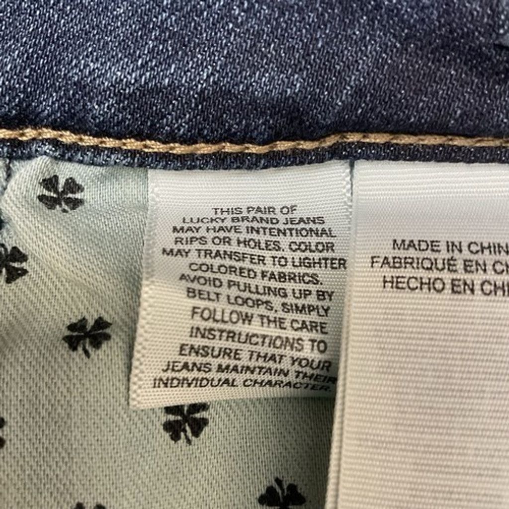 Lucky Brand Lucky Brand Lolita Dark Wash Stretch Crop Jeans Women 10/30 Size 32" / US 10 / IT 46 - 4 Thumbnail