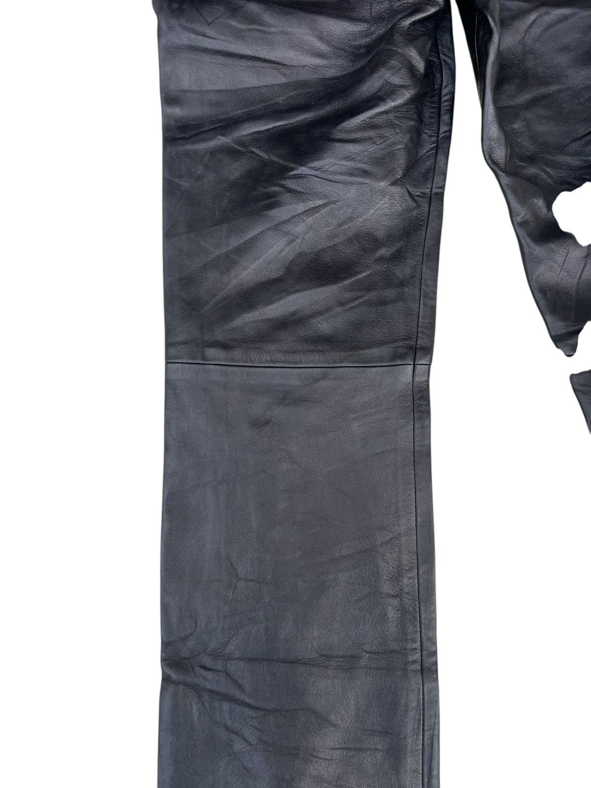agnes b. VTG Agnes B. Homme Paris France Napa Sheepskin Leather Jeans Size US 28 / EU 44 - 16 Thumbnail