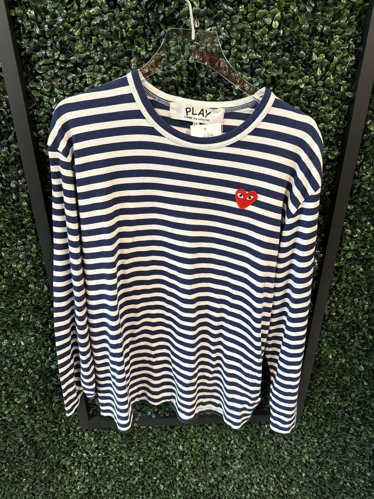 Comme des Garcons Blue/white long sleeve shirt Size US XXL / EU 58 / 5 - 2 Thumbnail