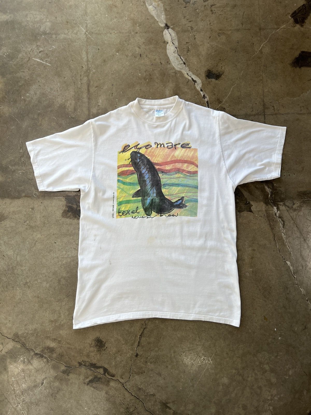 Vintage Vintage 90s Herman Brooo Fish Art Tee XL Size US XL / EU 56 / 4 - 2 Thumbnail