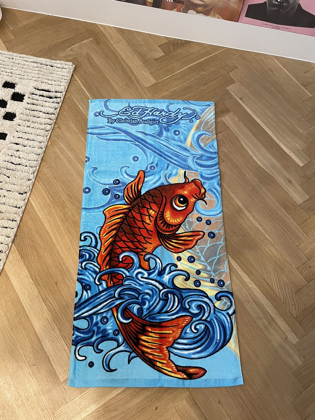 Ed Hardy Ed Hardy Christian Audigier Beach Towel Hype Tattoo Love Size ONE SIZE - 1 Thumbnail