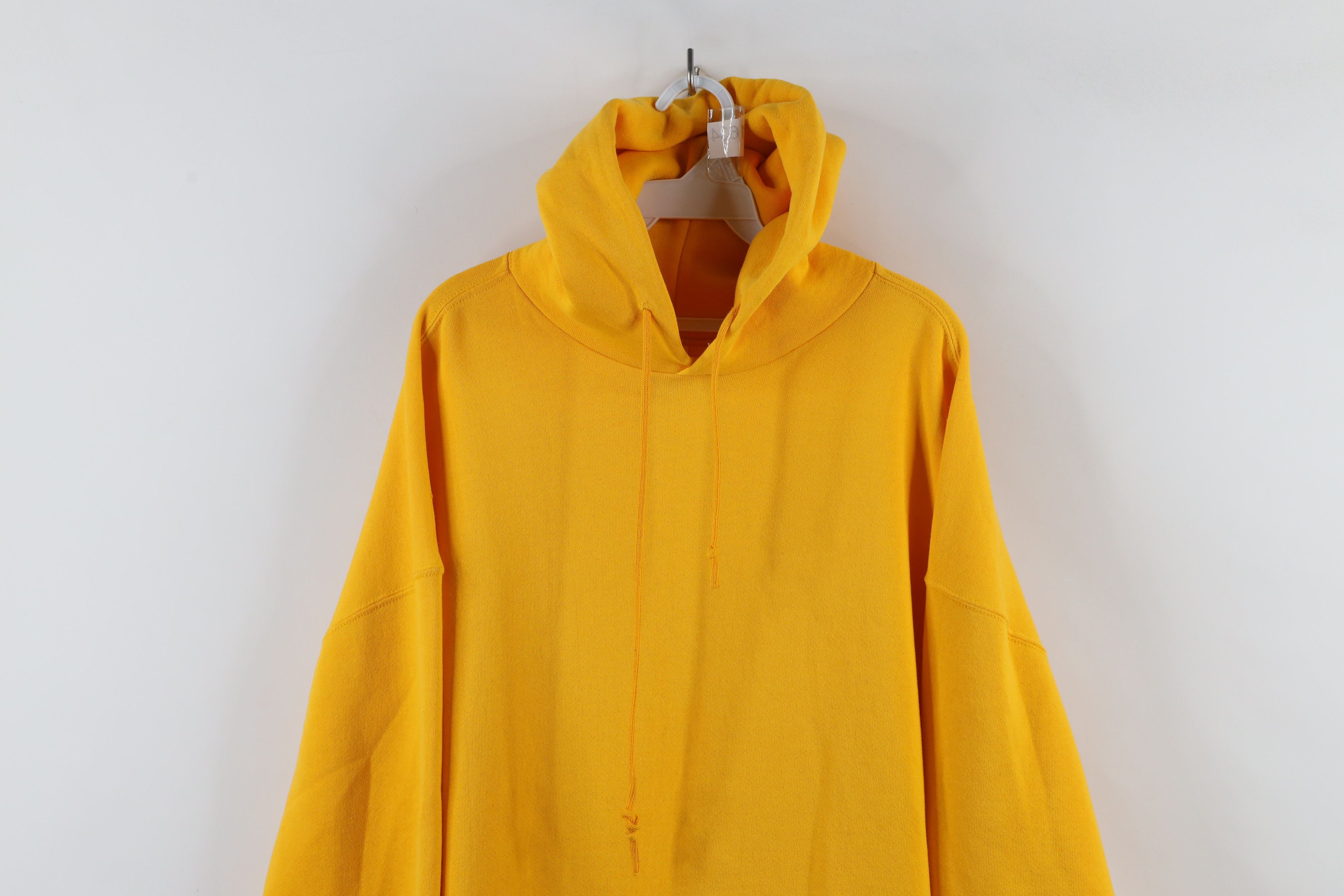 Russell Athletic × Vintage Vintage 90s Russell Athletic Blank Hoodie Sweatshirt Yellow Size US XXL / EU 58 / 5 - 2 Thumbnail