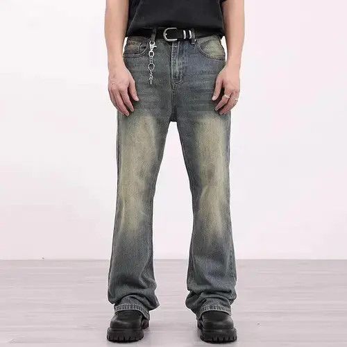 Designer × Japanese Brand × Vintage Yellow Mud Straight Flare Jeans Pants Size US 32 / EU 48 - 1 Thumbnail