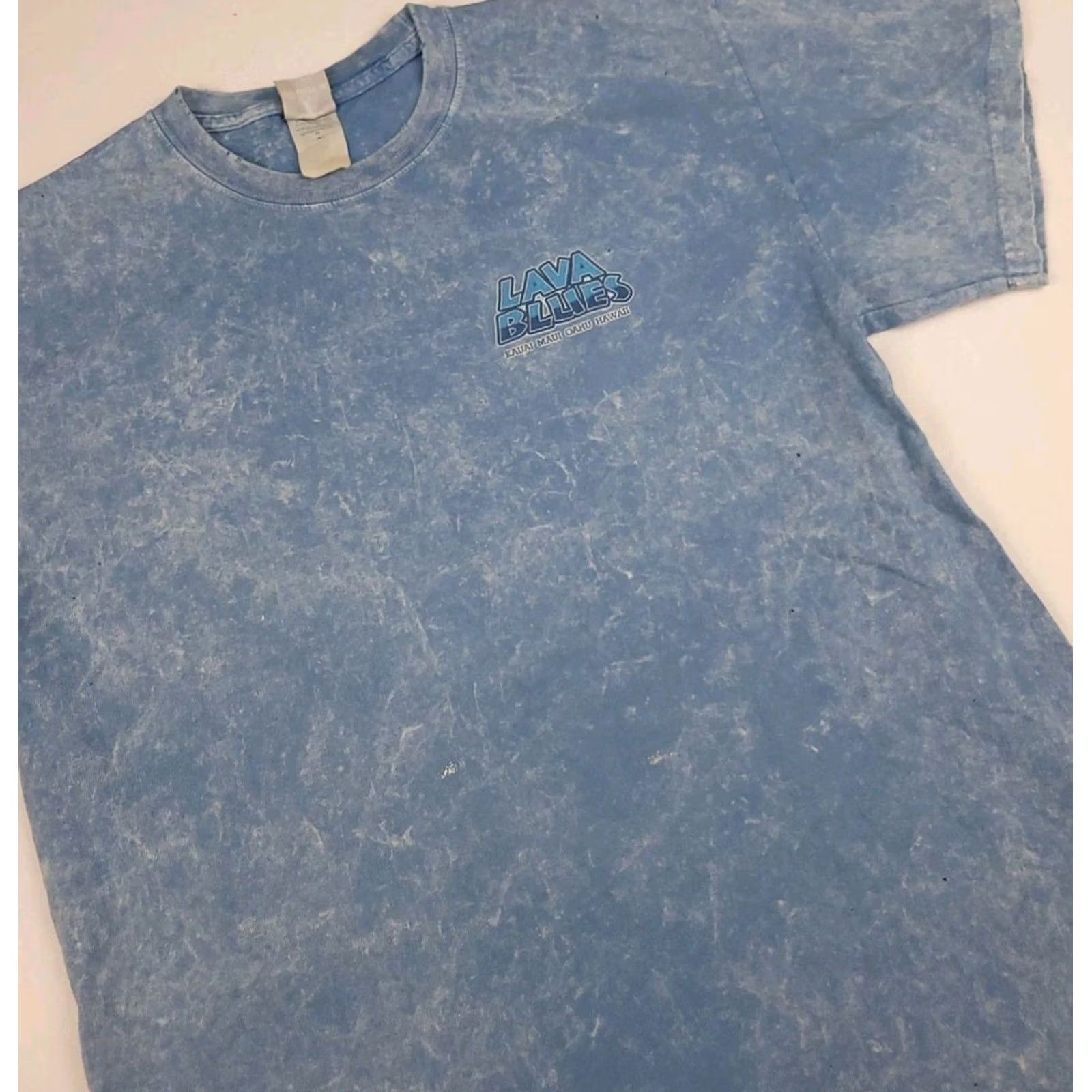 Hanes VINTAGE Y2K Kauai Maui Hawaii Surf T shirt Tie Dye Hanes Blue M Mens Distressed Wide Print Shirt Size US M / EU 48-50 / 2 - 3 Thumbnail