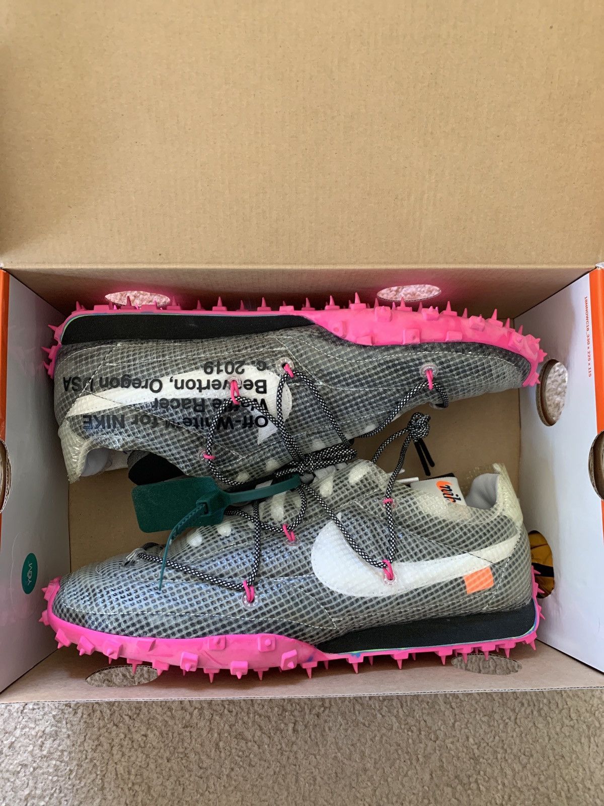 Nike × Off-White Waffle Racer Size US 11.5 / EU 44-45 - 1 Thumbnail
