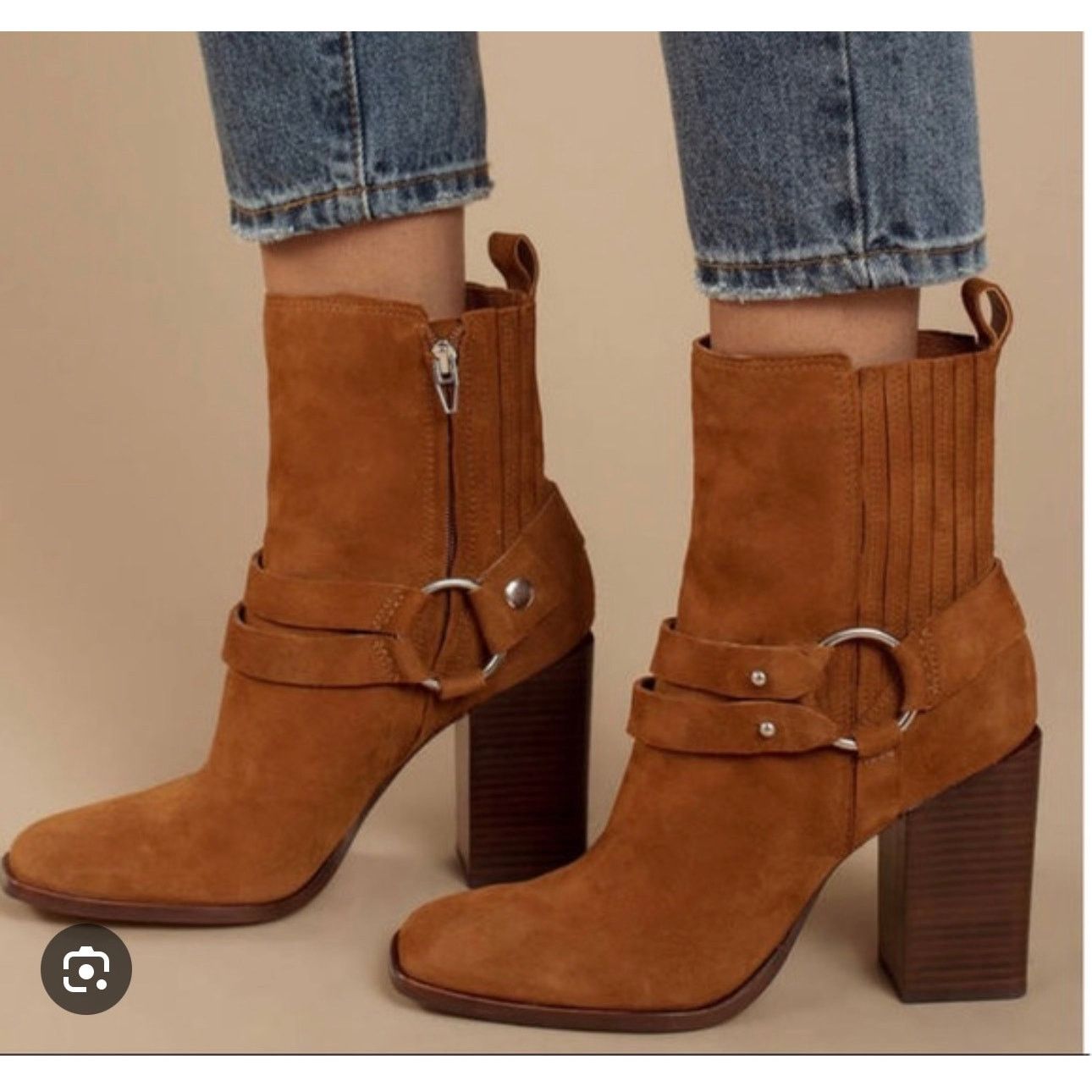 BCBGeneration BCBG Generation Agnes Dream Microsuede Block Heel Booties Size US 8.5 / IT 38.5 - 1 Thumbnail