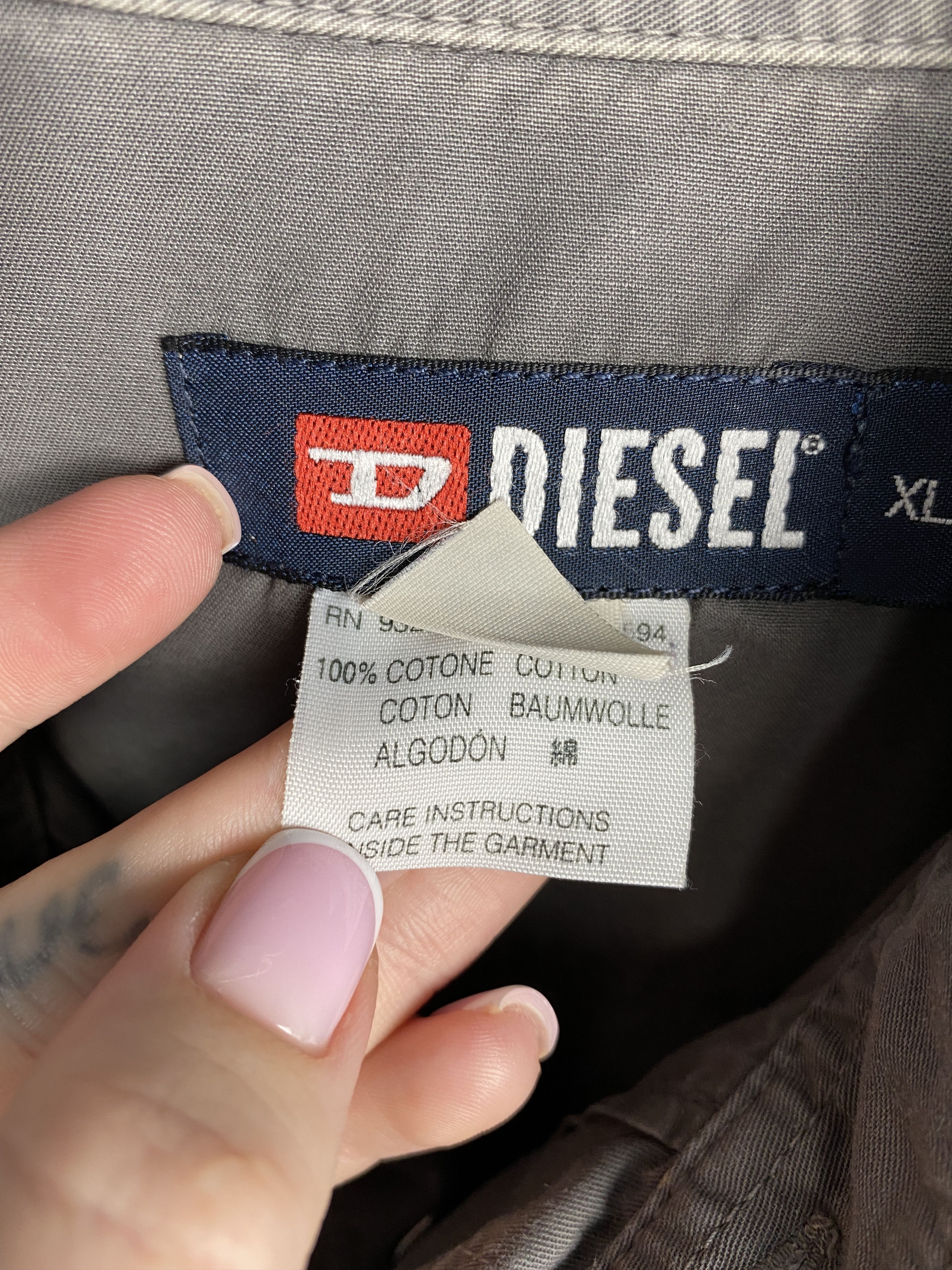 Diesel Diesel Vintage Mens Denim Shirt Size US XL / EU 56 / 4 - 6 Thumbnail