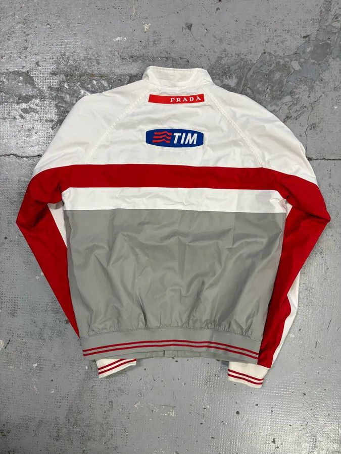 Prada AW2003 Prada Red White Nylon Luna Rossa Jacket Size US M / EU 48-50 / 2 - 5 Thumbnail