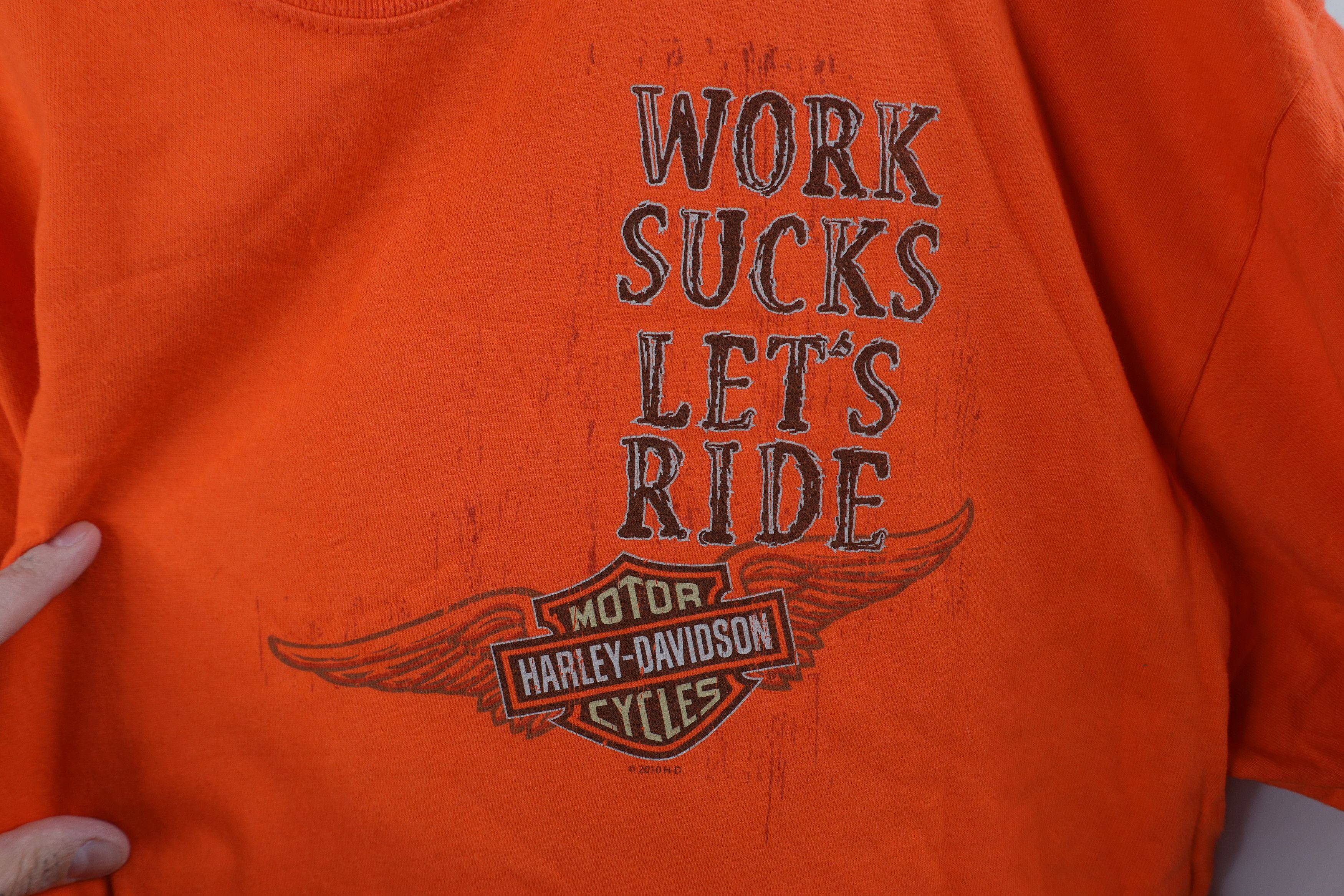 Harley Davidson × Vintage Vintage Y2K Harley Davidson New York Long Sleeve T-Shirt USA Size US XL / EU 56 / 4 - 5 Thumbnail