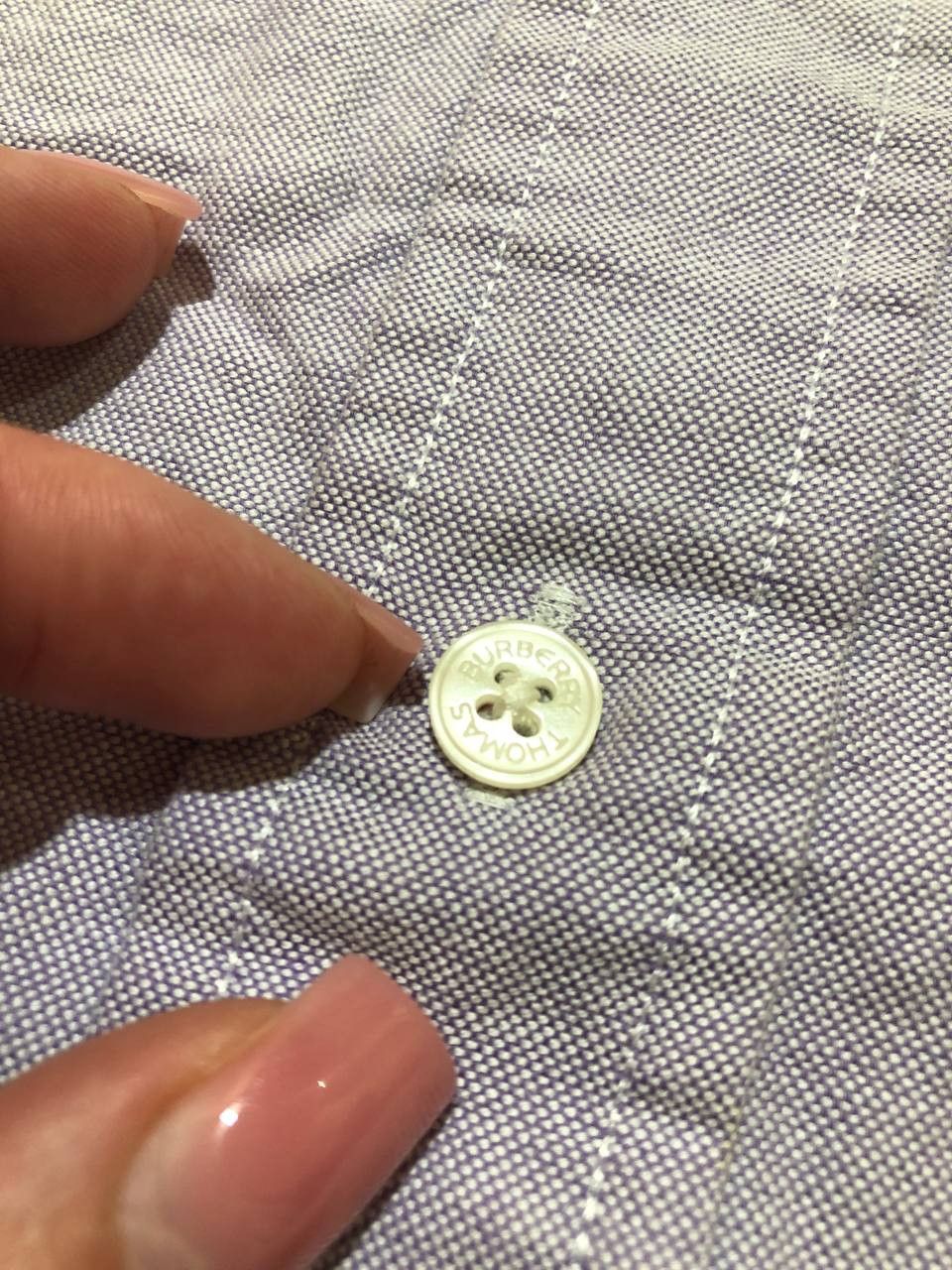 Burberry Thomas Burberry mens shirt button down short sleeve purple Size US XL / EU 56 / 4 - 10 Thumbnail