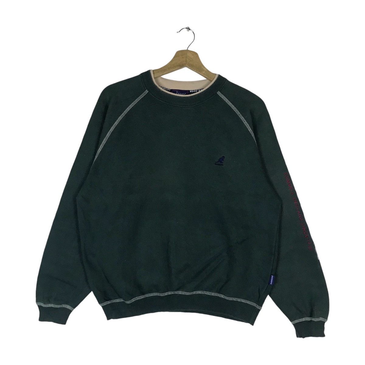 Kangol Vintage Kangol Pullover Jumper Sweatshirt Size US M / EU 48-50 / 2 - 1 Thumbnail