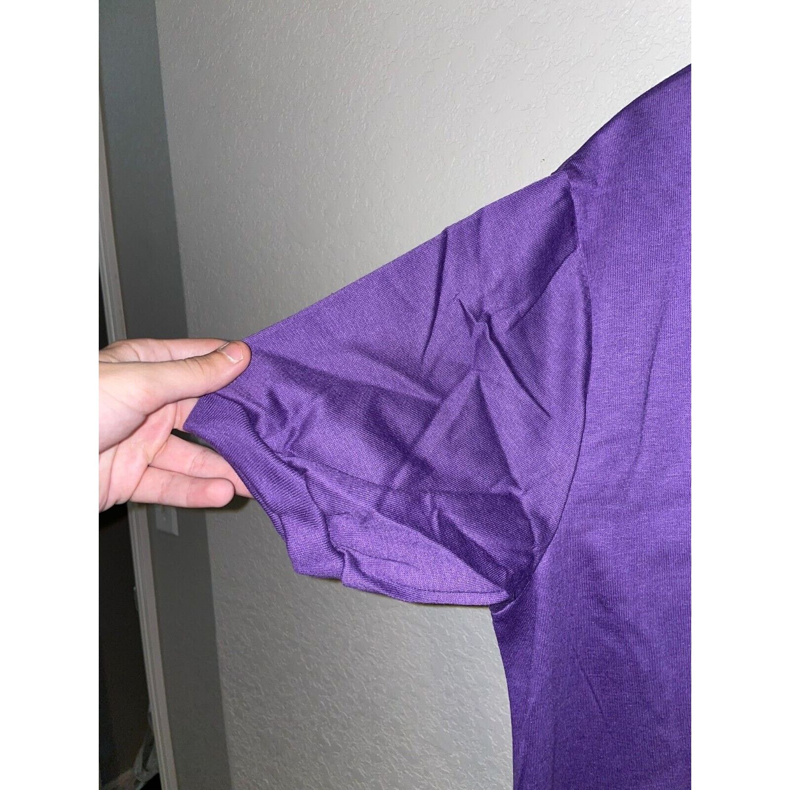 Vintage Vintage Purple Blank Polo Shirt Screenmates 80s 90s VTG XL Size US XL / EU 56 / 4 - 6 Thumbnail