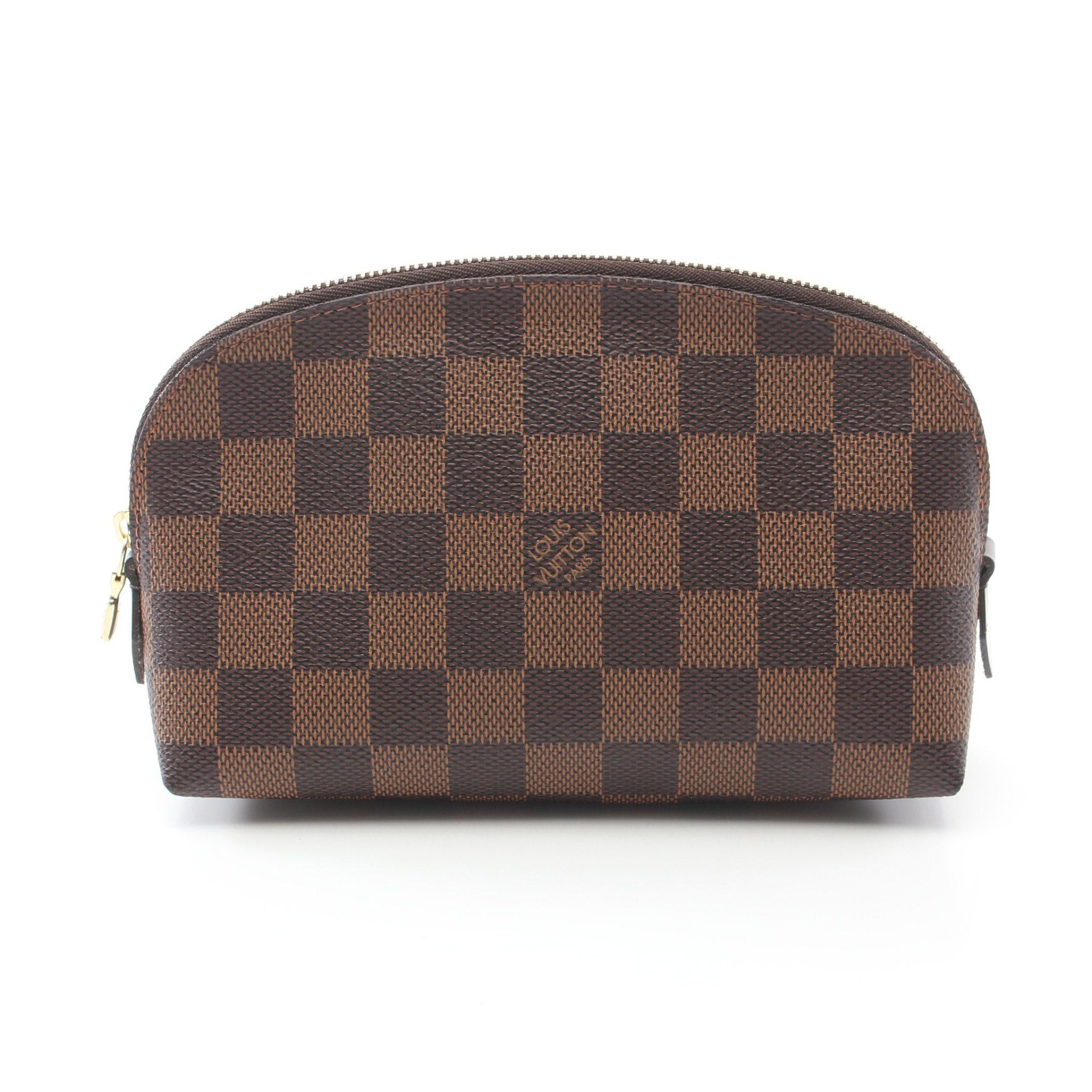 Louis Vuitton Louis Vuitton Pochette Cosmetics Damier Ebene Cosmetic Pouch Brown Size ONE SIZE - 1 Thumbnail