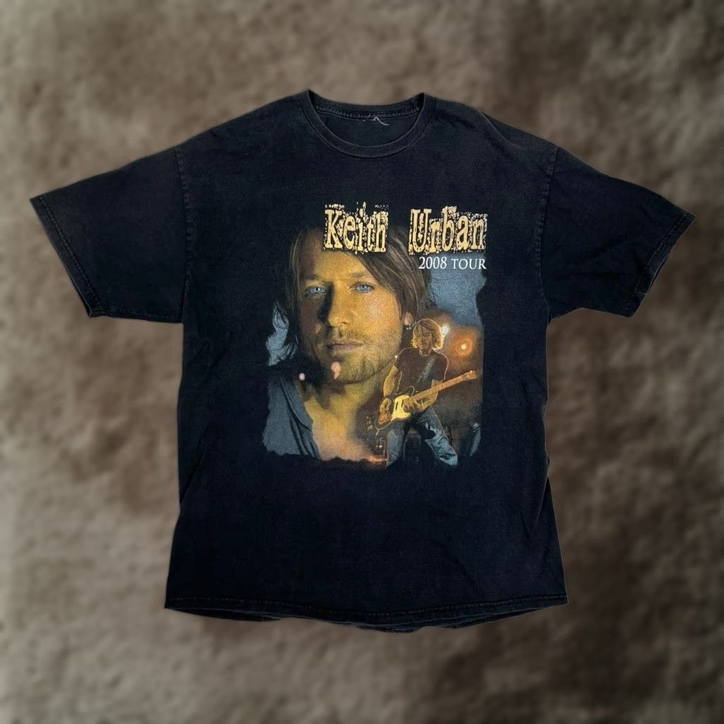 Vintage VTG Keith Urban Carrie Underwood T-Shirt Black M Mens Graphic Print 2008 Tour Country Concert Sleeve Short Crew Neck size M | 2008 tour Size US M / EU 48-50 / 2 - 1 Thumbnail