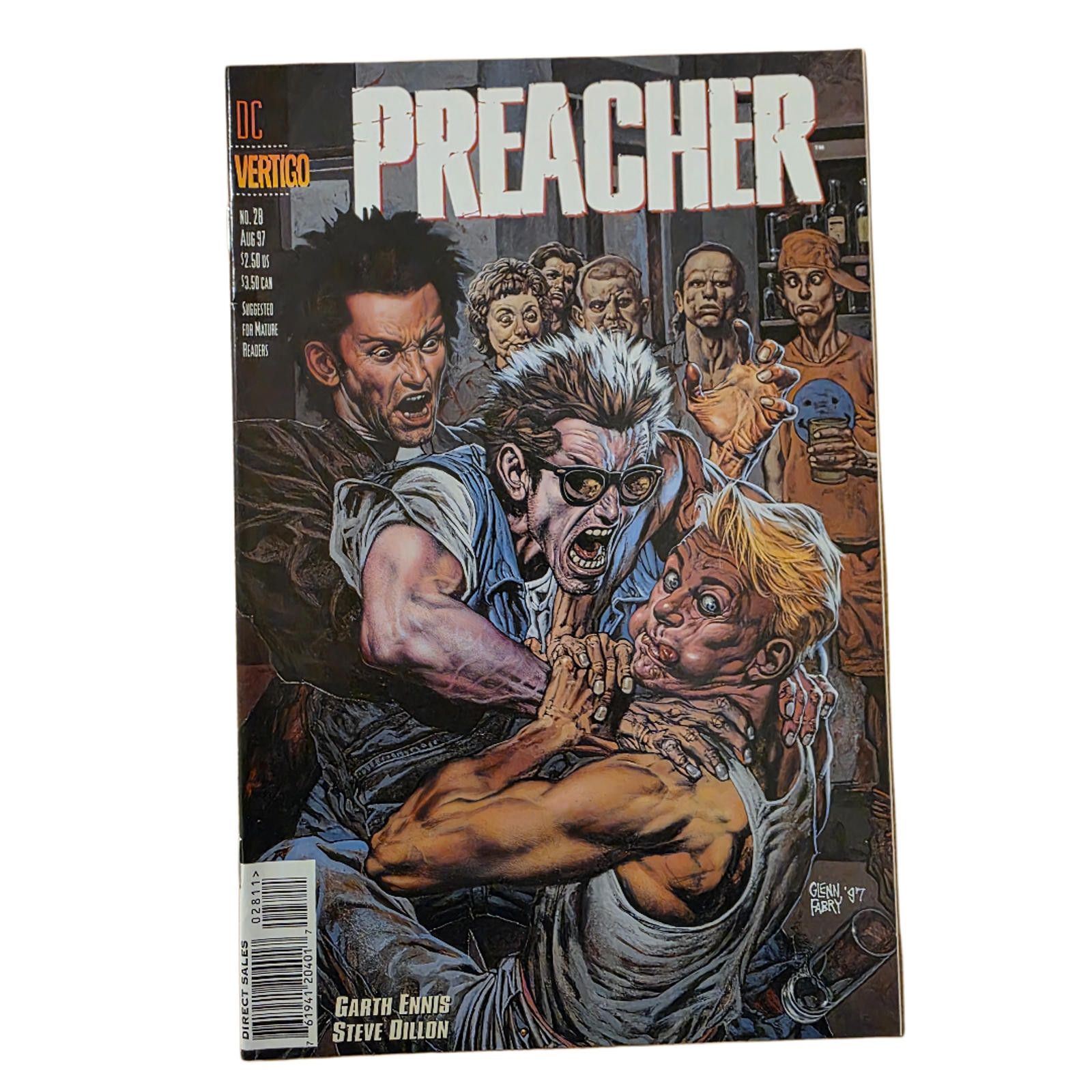 DC Comics Preacher #28 1997 Vertigo DC Comic Near Mint (C) Size ONE SIZE - 1 Thumbnail