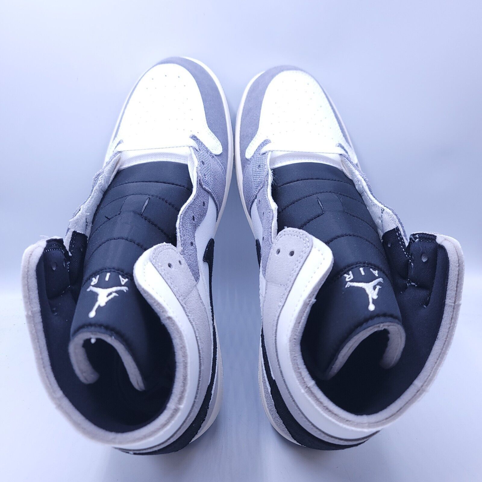 Nike Nike Air Jordan 1 Mid Shoe Men Size 14 DZ4136-002 Gray White Size US 14 / EU 47 - 4 Thumbnail