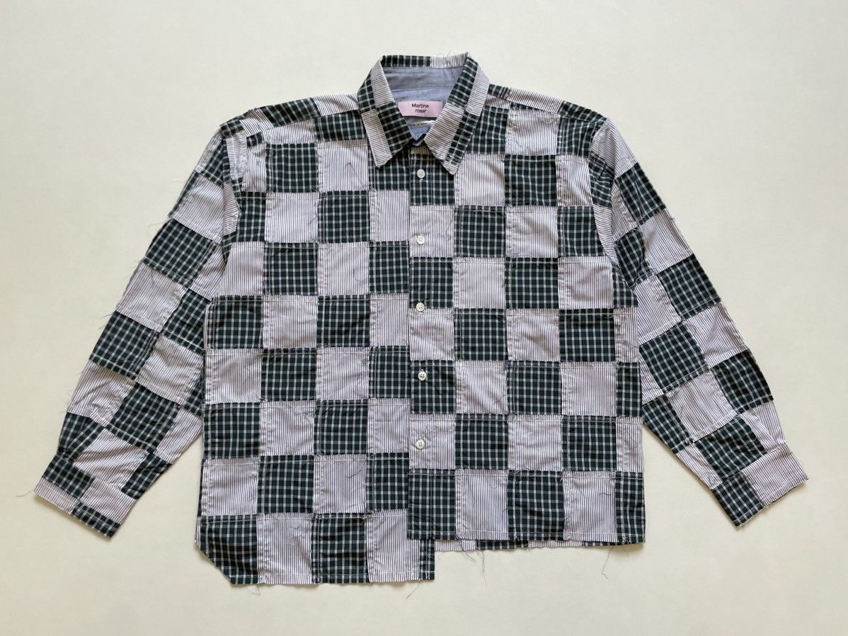 Martine Rose S/S 20 Raw Edge Patchwork Shirt Size US M / EU 48-50 / 2 - 22 Thumbnail