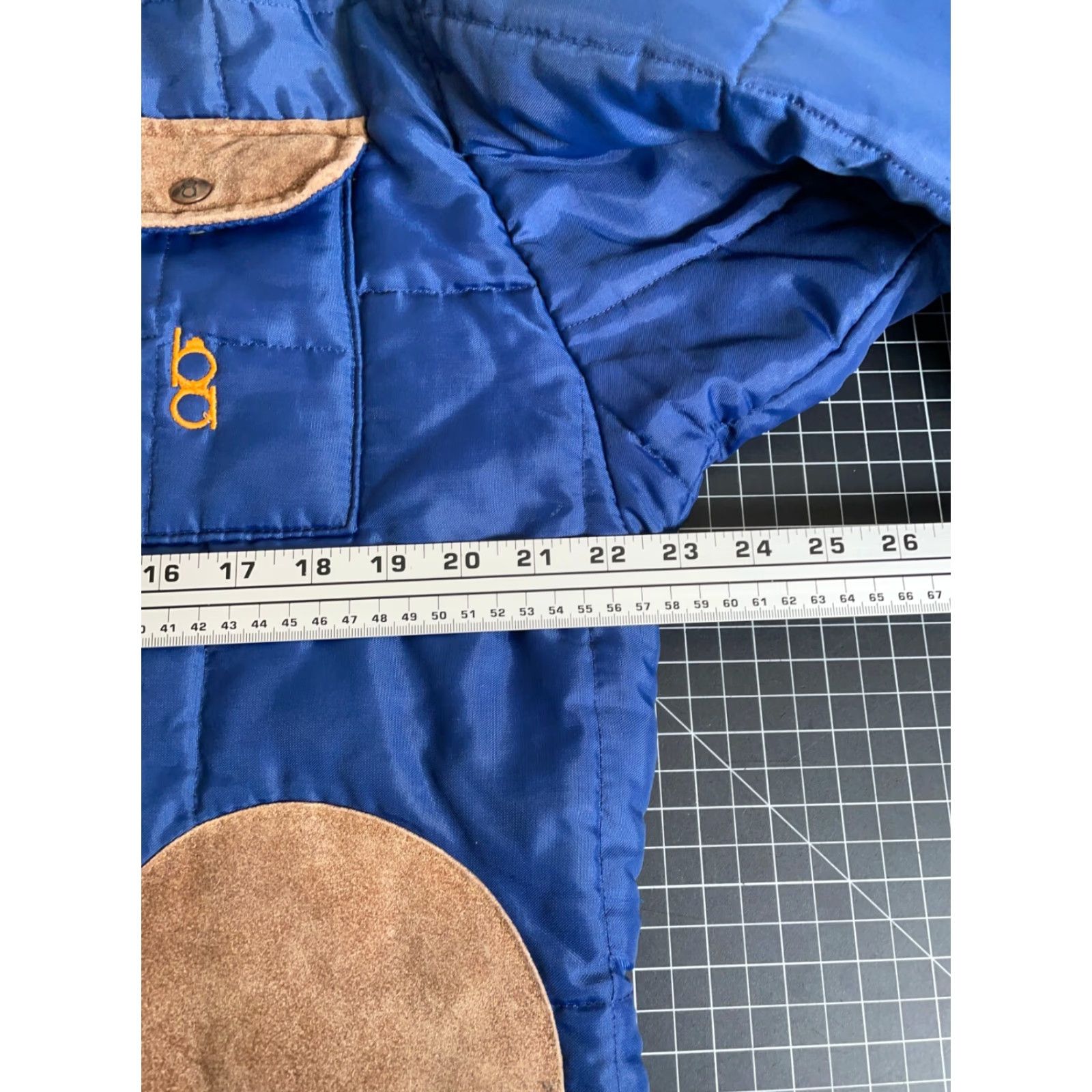 Vintage VINTAGE Bob Allen Quilted Shooting Jacket Adult Medium Blue Suede Leather Trim Size US M / EU 48-50 / 2 - 4 Thumbnail