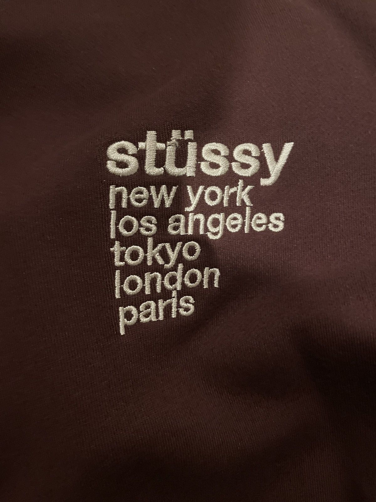 Stussy Stussy italic cities fleece crewneck Size US S / EU 44-46 / 1 - 4 Thumbnail