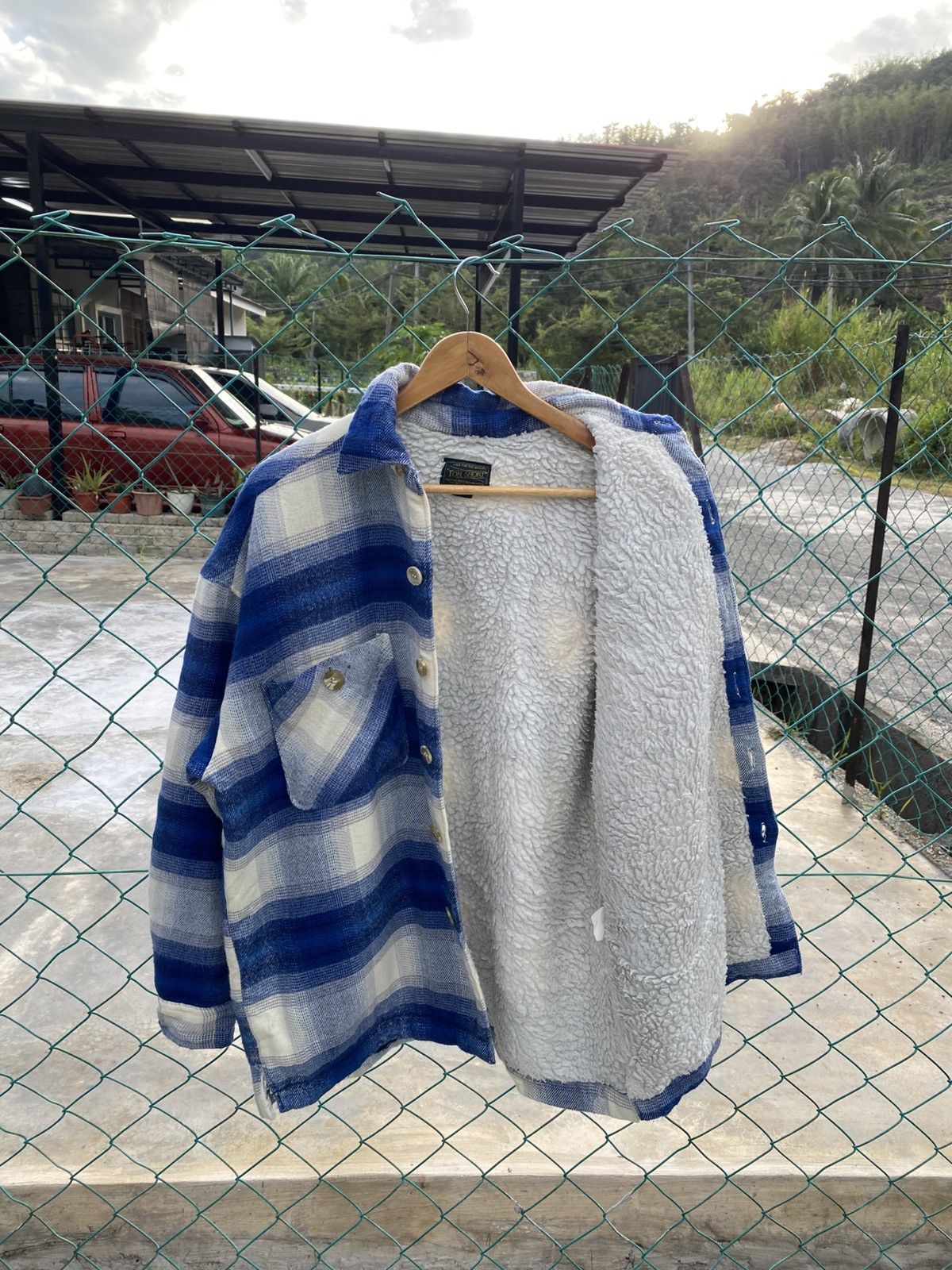Flannel ⚡️last drop⚡️ Tom short shadow plaid sherpa flannel Size US L / EU 52-54 / 3 - 3 Thumbnail