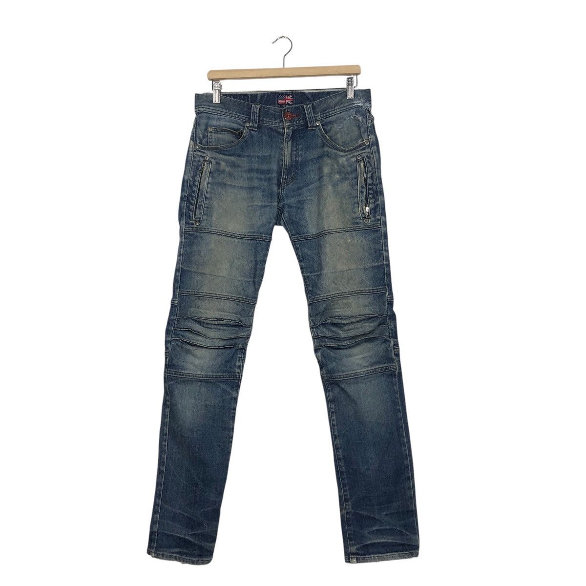 Japanese Brand 📌Vintage Denim Pants Biker Rupert Japan Size US 32 / EU 48 - 2 Thumbnail