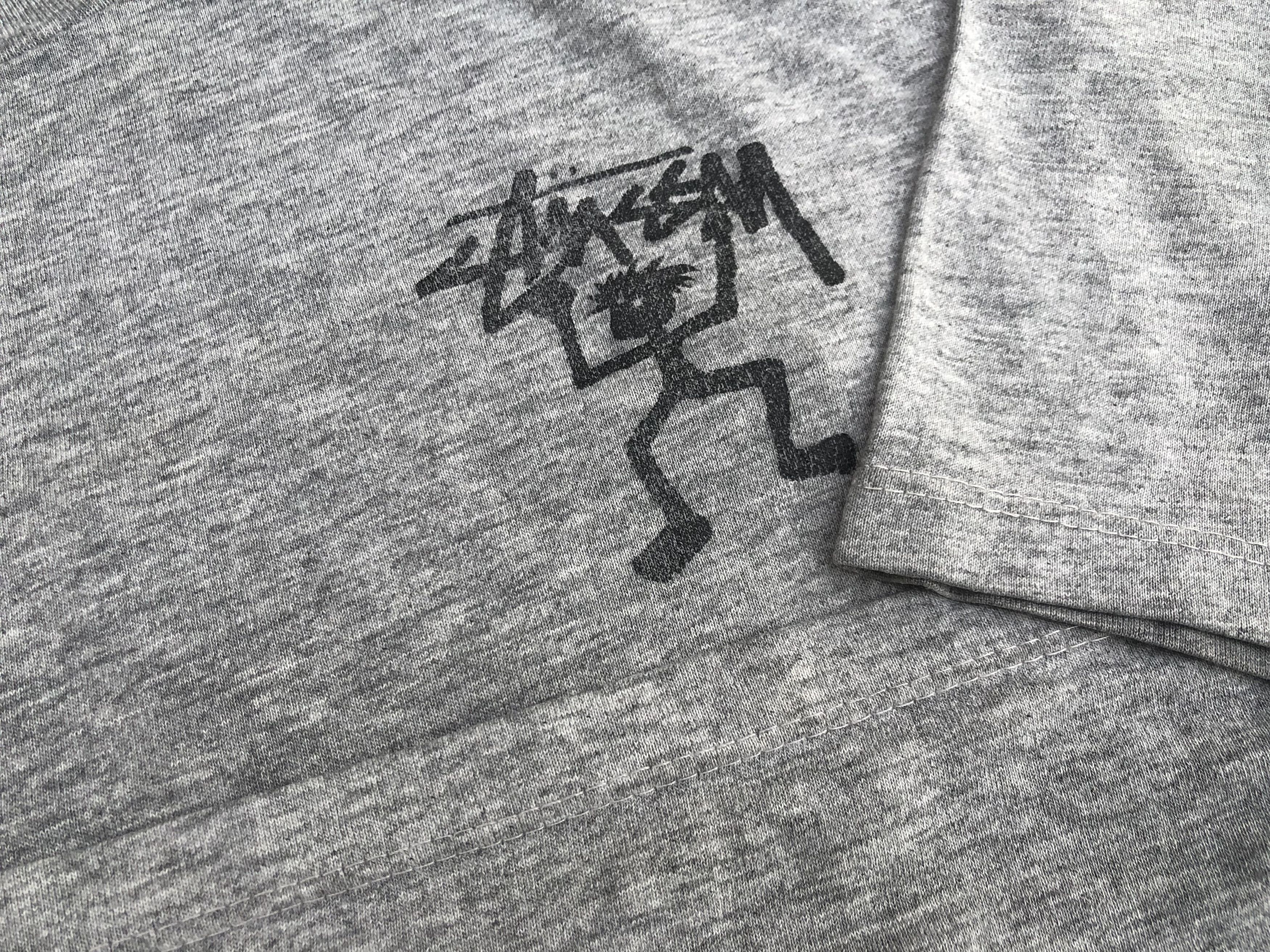 Vintage 🔥Vintage Original 90s STUSSY 'Stickman' Streetwear T-Shirt Size US L / EU 52-54 / 3 - 7 Thumbnail