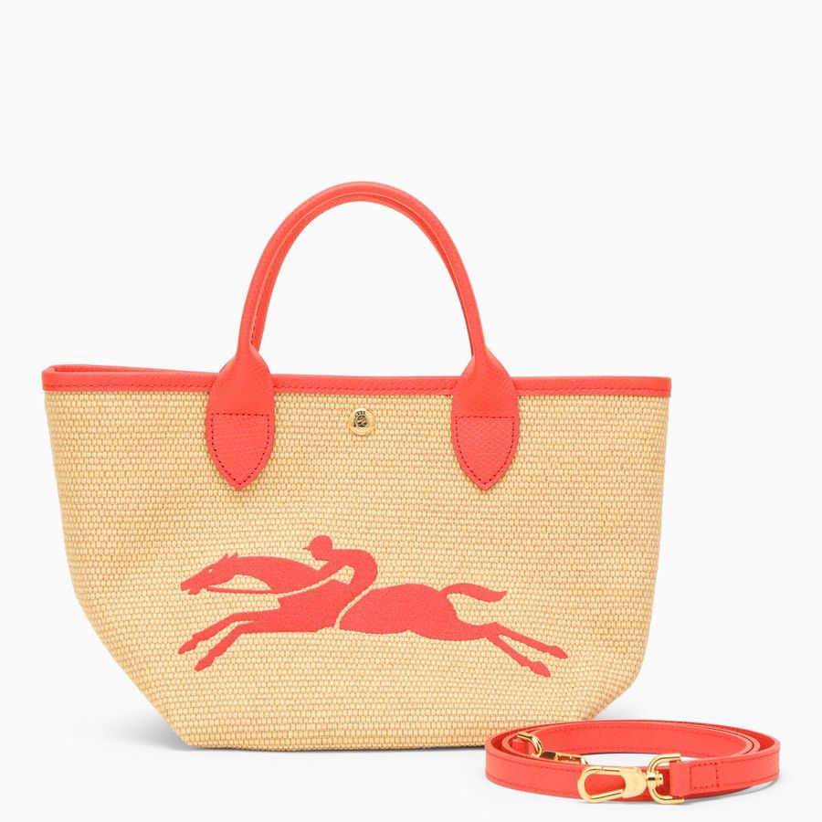 Longchamp o1d2blof0824 Size: OS / S Le Panier Bag in Red & Beige Size ONE SIZE - 1 Thumbnail