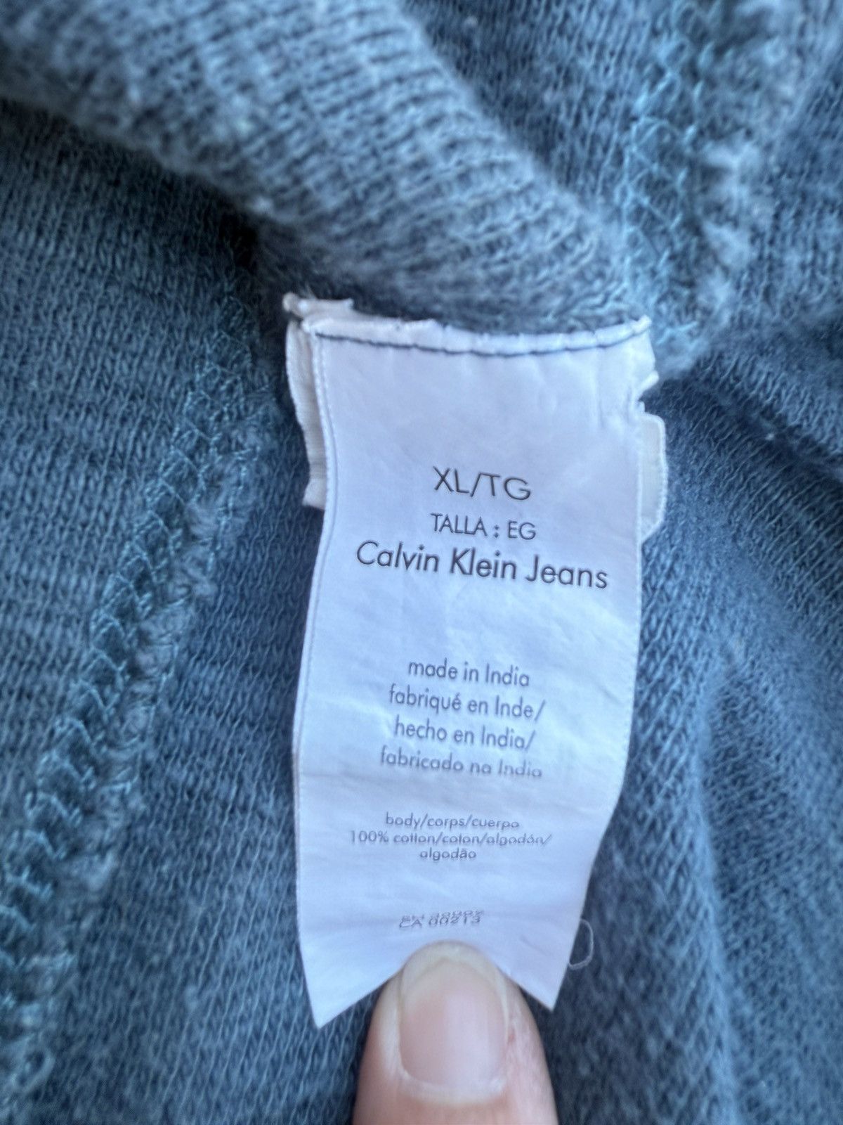 Calvin Klein Calvin Klein Sweater Shirt Top 1/4 Quarter Zip Pullover Blue Size US XL / EU 56 / 4 - 9 Thumbnail