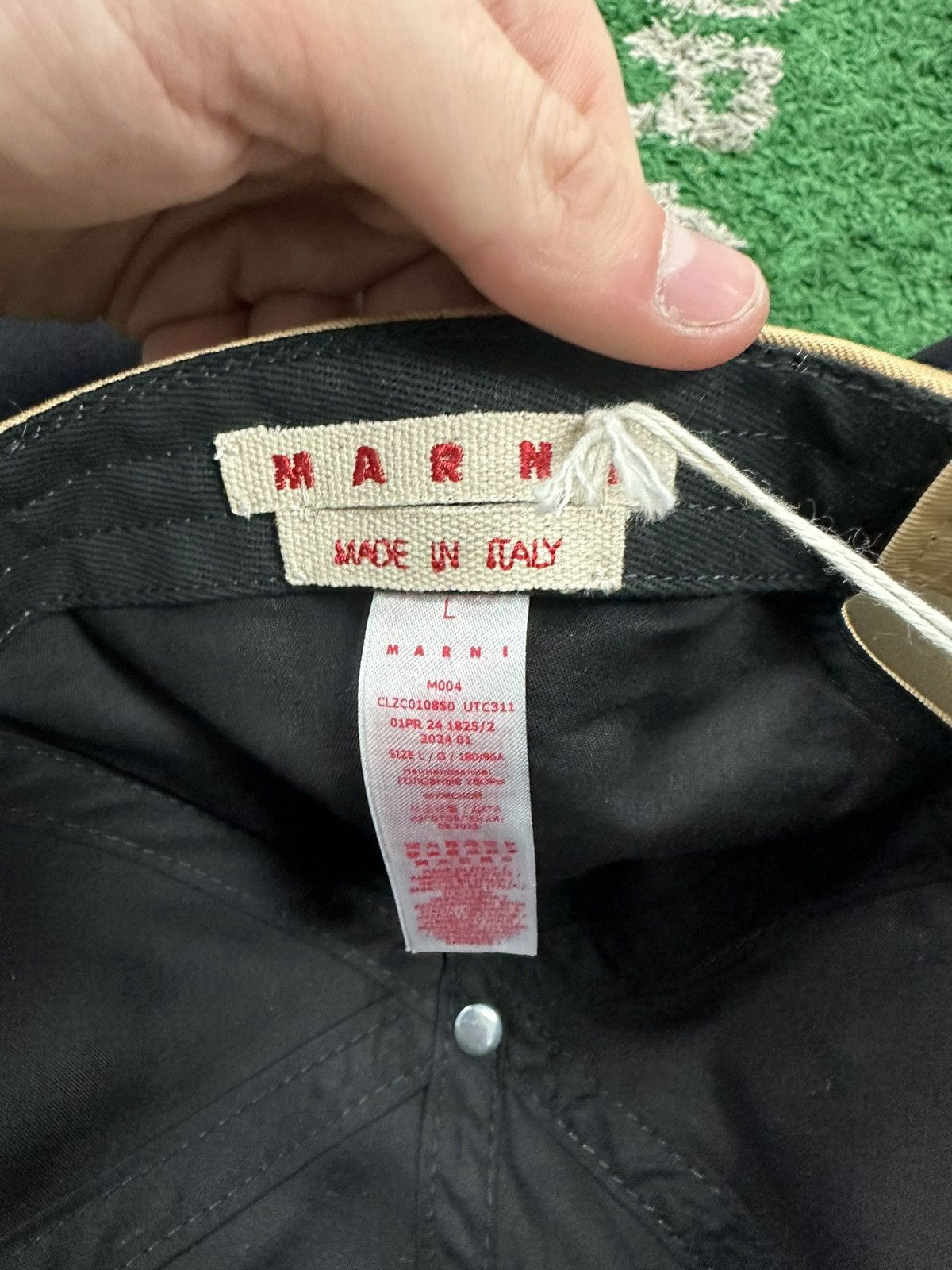 Marni Marni Cap Hat Beige Red Size ONE SIZE - 3 Thumbnail