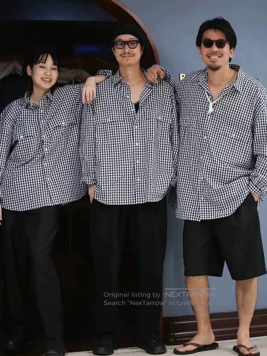 Porter Classic Porter Classic Roll Up Gingham Shirt. Size US L / EU 52-54 / 3 - 8 Thumbnail