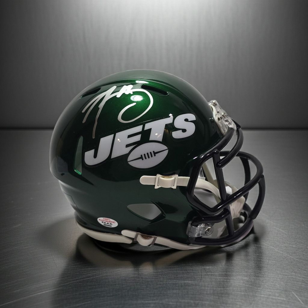 Other Aaron Rodgers NY Jets signed mini football helmet COA Size US XL / EU 56 / 4 - 3 Thumbnail