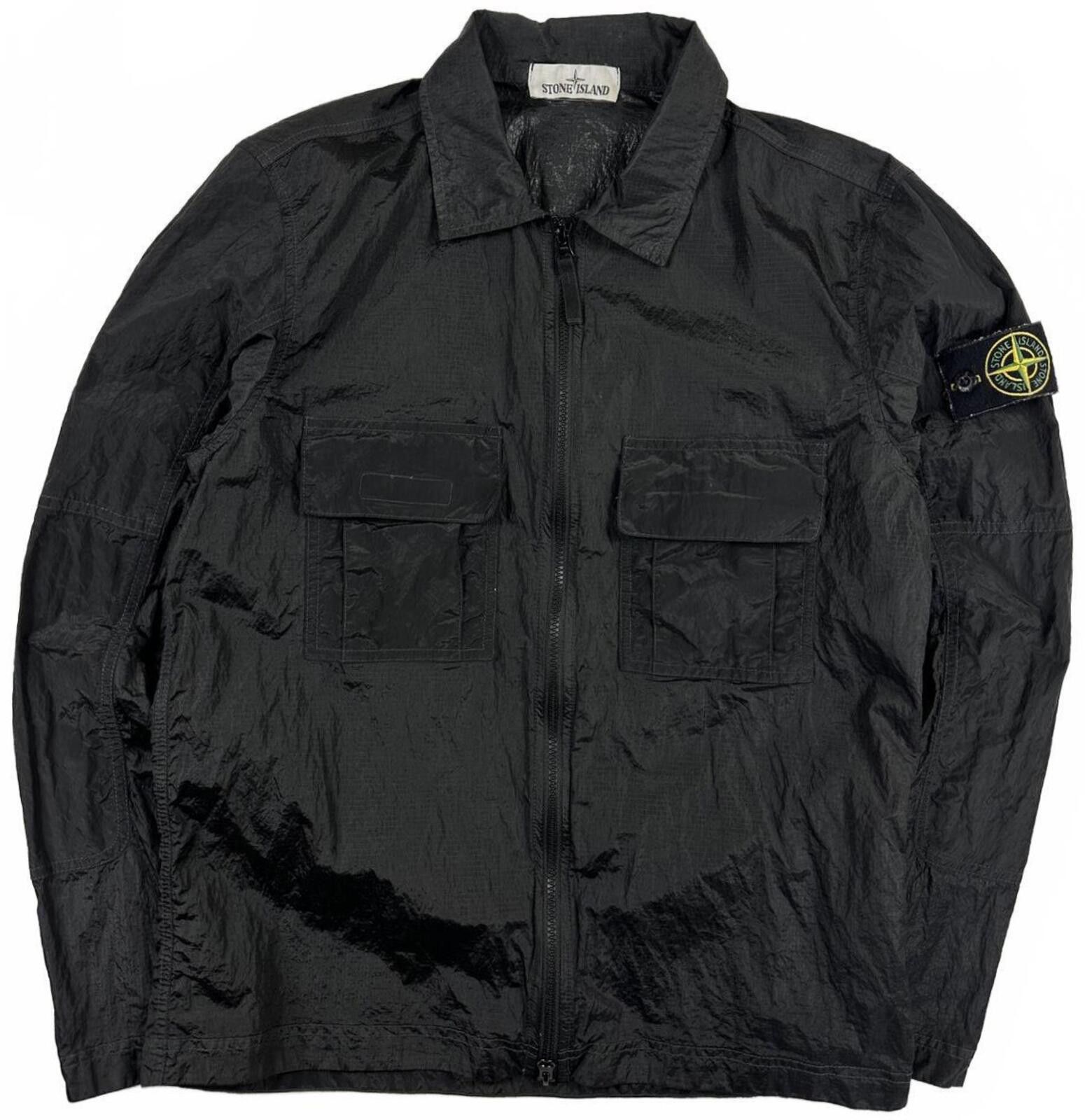 Stone Island Stone Island Nylon Metal Ripstop Overshirt Black Small Size US S / EU 44-46 / 1 - 1 Thumbnail