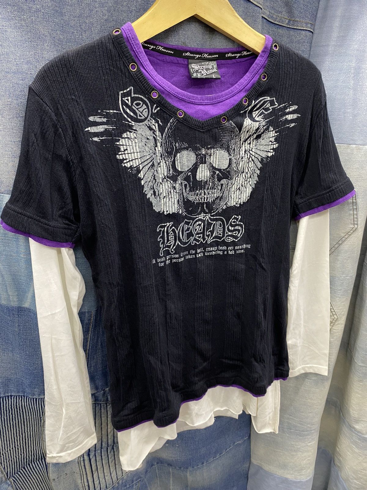 Hysteric Glamour × Japanese Brand × KMRii japanese brand strange heaven double layer poem skull Size US M / EU 48-50 / 2 - 2 Thumbnail