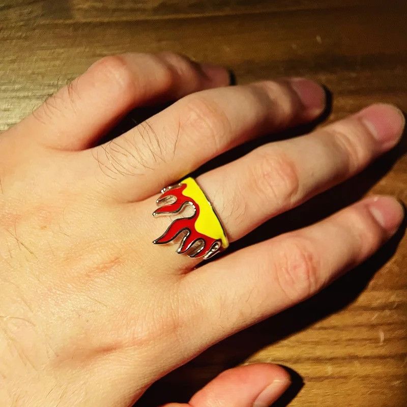 Jewelry × Vintage Retro Flame Ring Size ONE SIZE - 6 Thumbnail