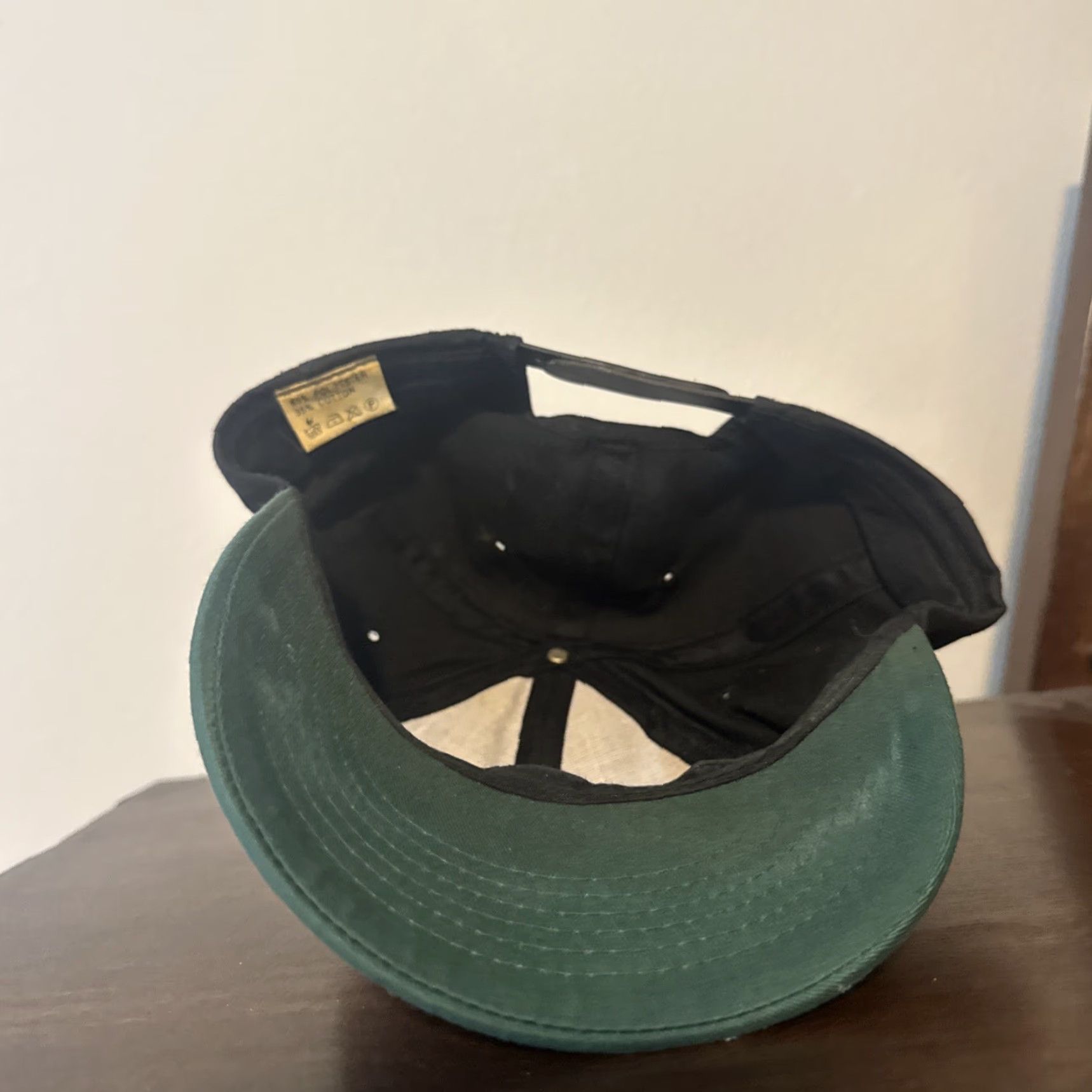 Vintage VINTAGE Snapback Upper Deck Baseball Cards Hat Cap Green & Black 90s Men One Size Black SnapBack Size ONE SIZE - 6 Thumbnail