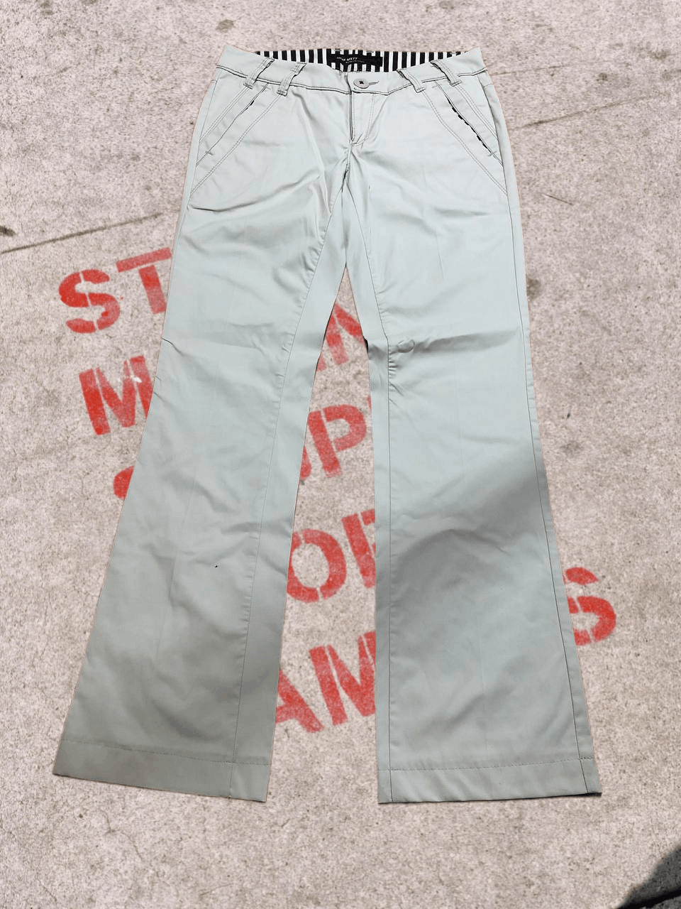 Miss Sixty VINTAGE Miss Sixty Beige Ladies Trousers flared pants Y2K, Size 28" / US 6 / IT 42 - 1 Thumbnail