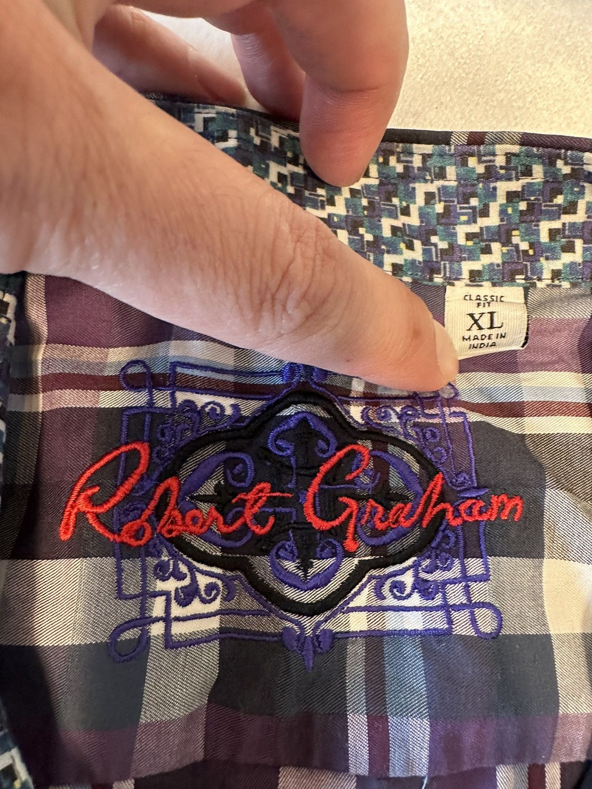 Robert Graham Robert Graham Men's L/S Button Dress Shirt Plaid Size XL Size US XL / EU 56 / 4 - 9 Thumbnail
