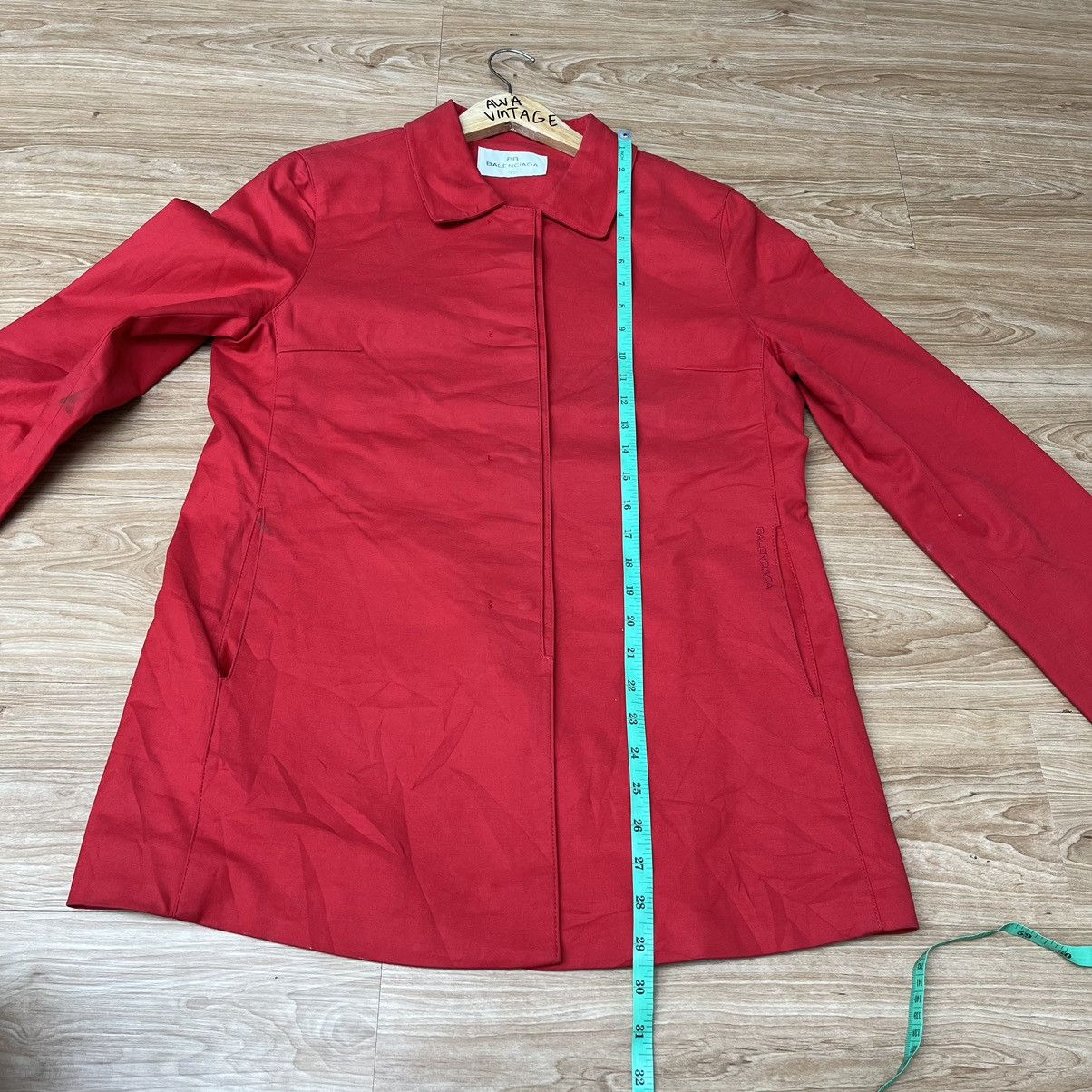 Balenciaga × Vintage Luxury Coat Jacket Balenciaga Script Logo Women's Size M / US 6-8 / IT 42-44 - 14 Thumbnail