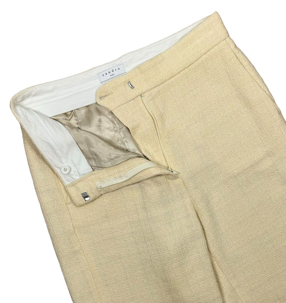 Sandro Sandro Paris Tweed Cotton Pants size 38 Size 26" / US 2 / IT 38 - 7 Thumbnail