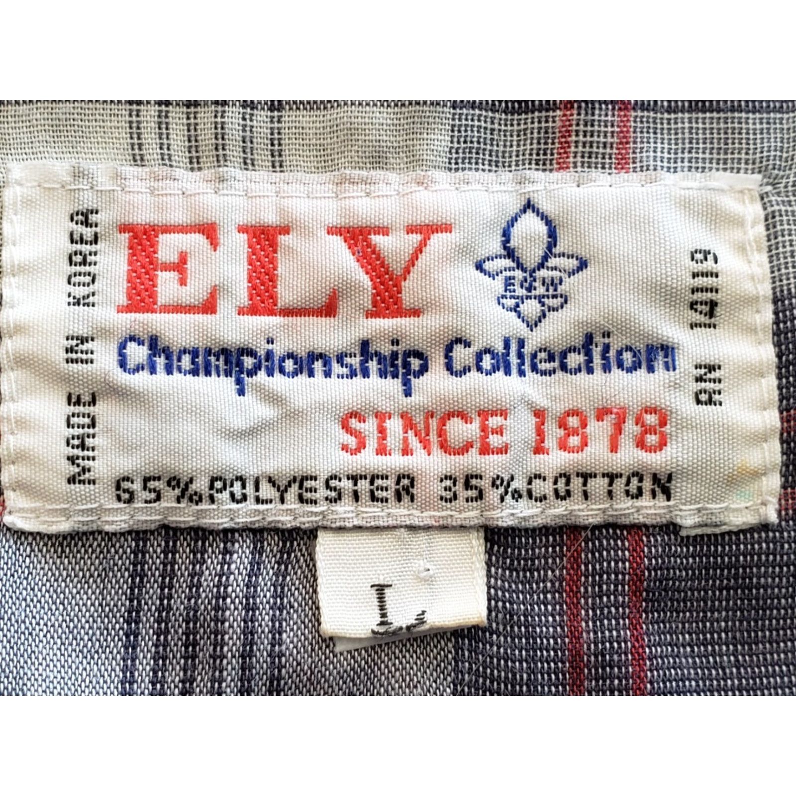 Vintage VINTAGE Ely Shirt Men Large L/S Gray Plaid Western Pearl Snap Lightweight W/ Pockets Size US L / EU 52-54 / 3 - 3 Thumbnail