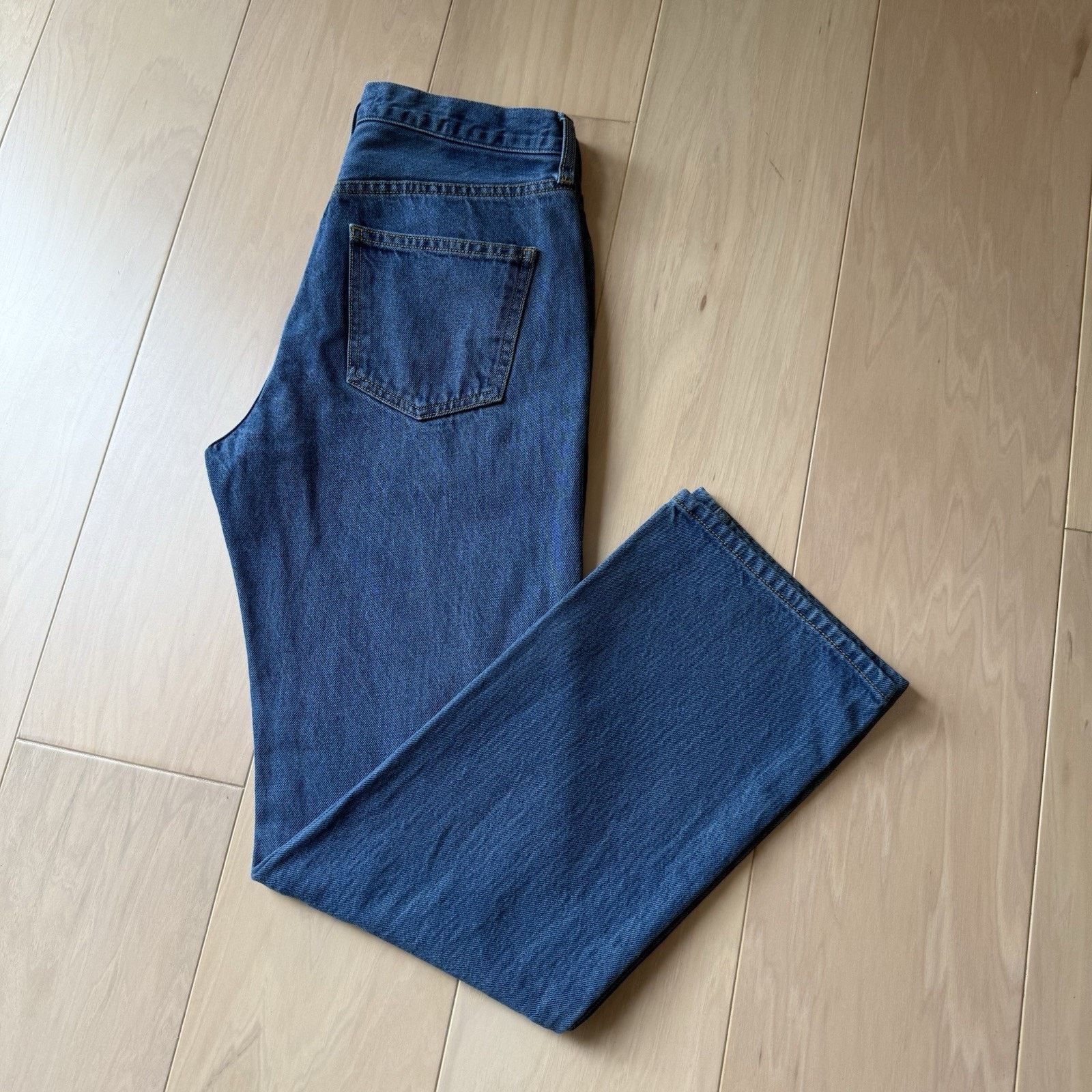 THE GREAT The Great Jeans Women's 29 Blue The Wayne Straight Glam Boho Size 29" - 10 Thumbnail