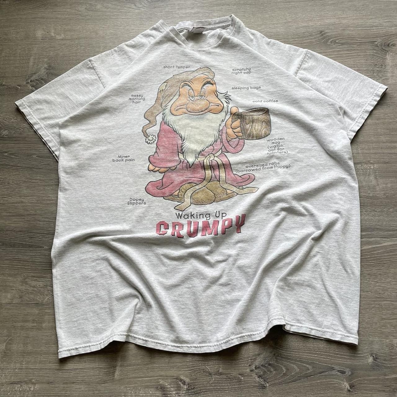 Disney × Vintage Vintage Y2K 90's Disney Grumpy Graphic Tee Size US XL / EU 56 / 4 - 1 Thumbnail