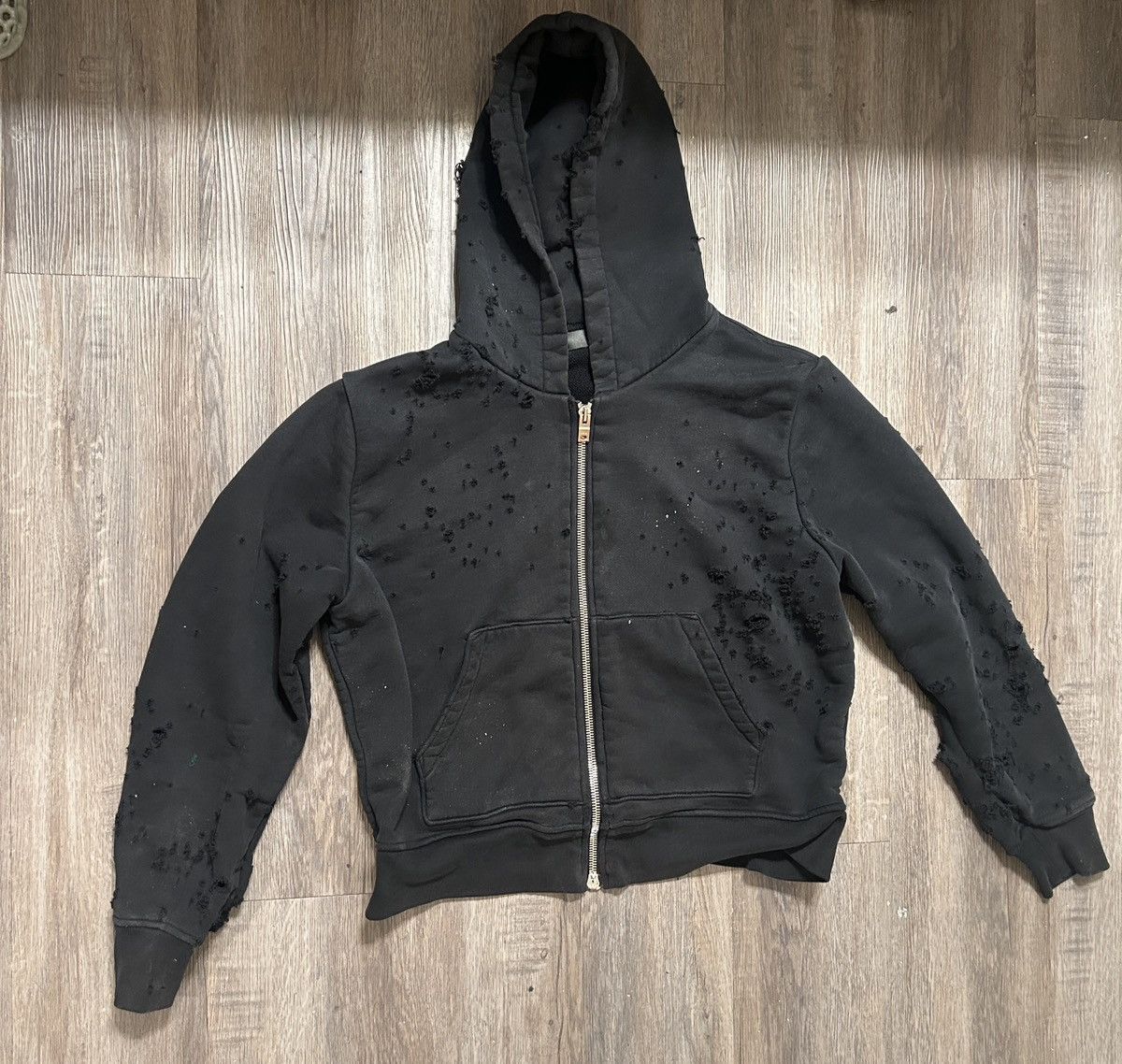 Amiri MA LOGO SHOTGUN ZIP HOODIE Size US S / EU 44-46 / 1 - 1 Thumbnail