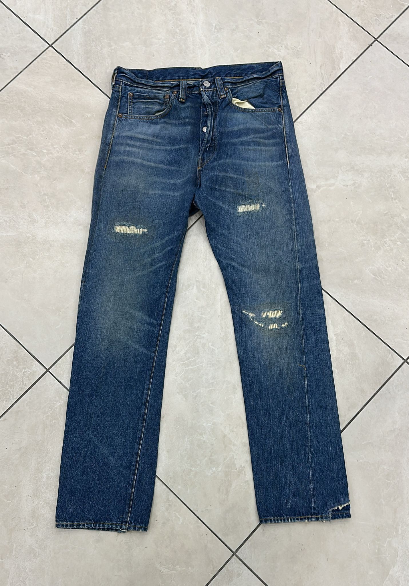 Levi's Vintage Clothing LVC Levi's Vintage Clothing 1947 501XX BigE Selvedge Jeans Size US 32 / EU 48 - 1 Thumbnail