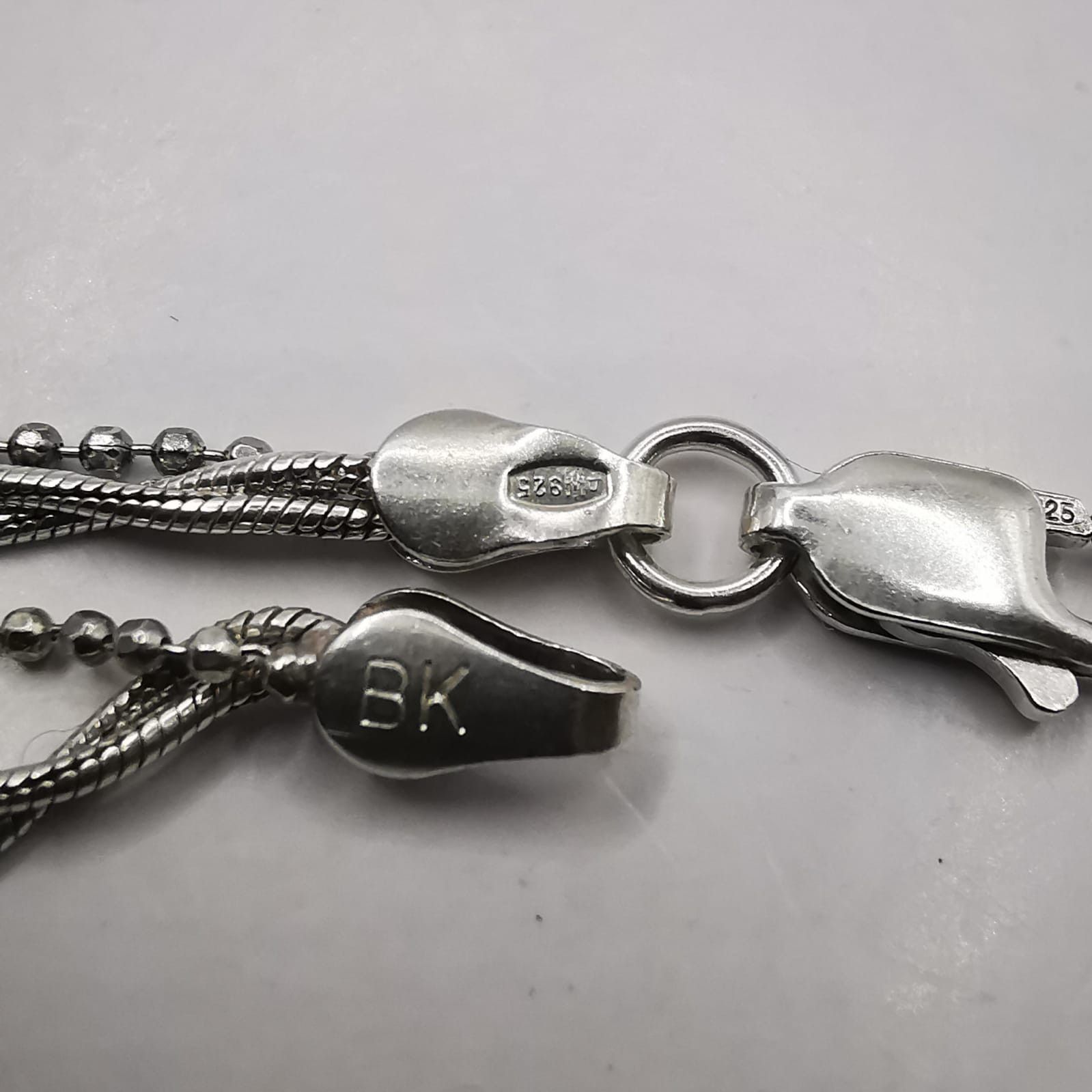 Sterling Silver Vintage Chain Necklece,925 Sterling Silver,Signed , 7,51g Size ONE SIZE - 8 Thumbnail
