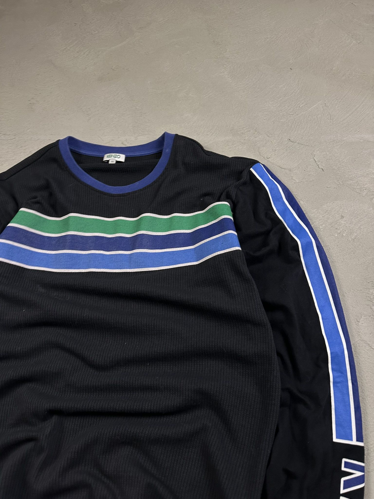 Kenzo Kenzo Paris Logo Longsleeve Stripped T-shirt Size US M / EU 48-50 / 2 - 7 Thumbnail