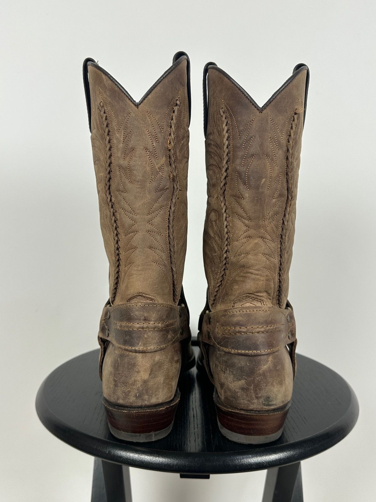 Sancho Boots Sancho Abarca 5122 Leather Cowboy Western Motorcycle Boots Size US 8 / EU 41 - 11 Thumbnail