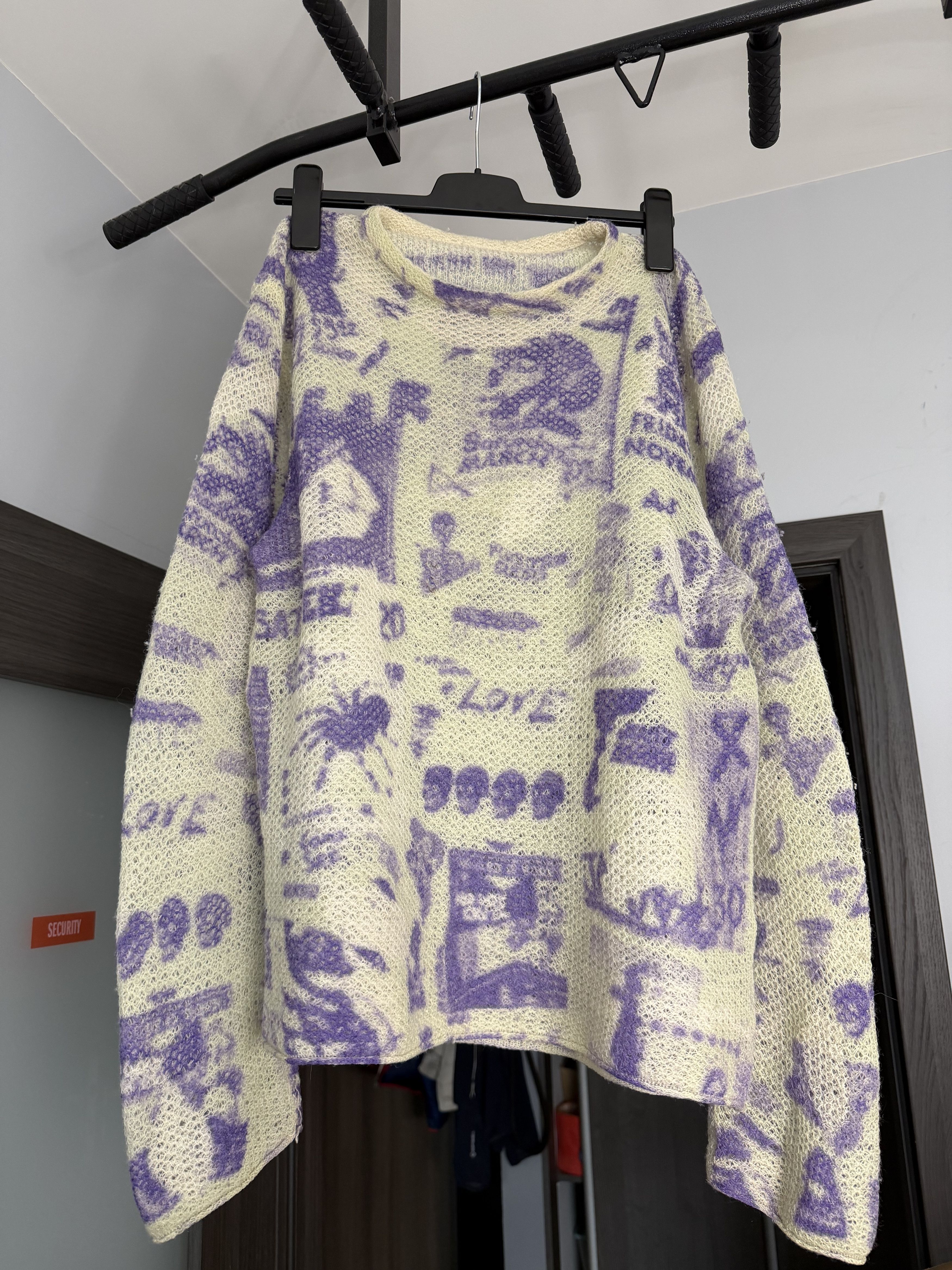 Acne Studios Acne Studios Rave Poster Scribble FW19 sweater Size US M / EU 48-50 / 2 - 2 Thumbnail
